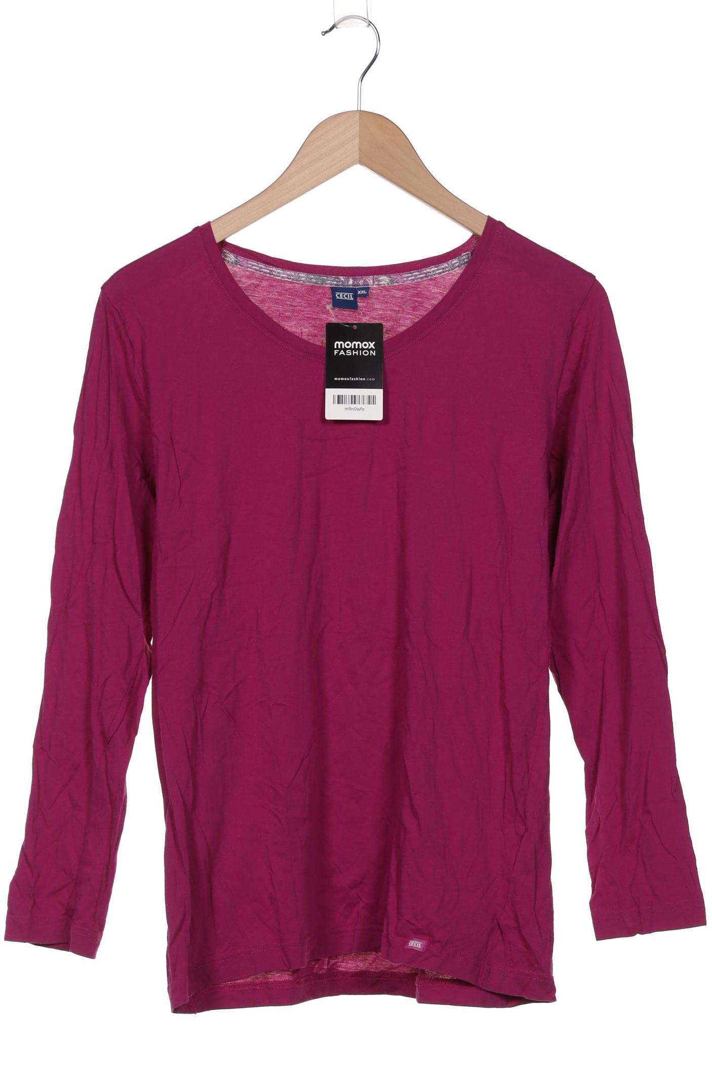 

Cecil Damen Langarmshirt, pink, Gr. 46