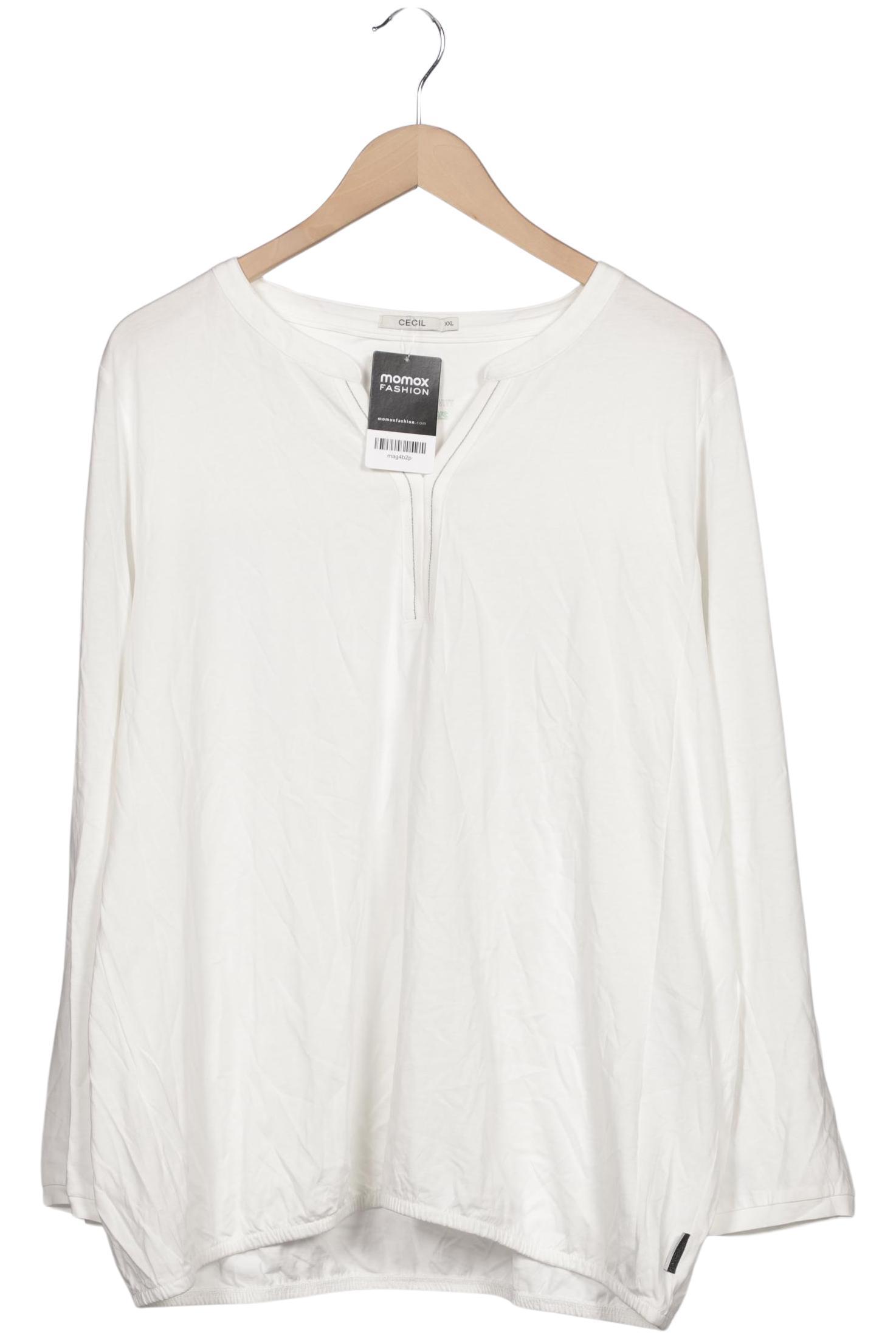 

Cecil Damen Langarmshirt, weiß, Gr. 46