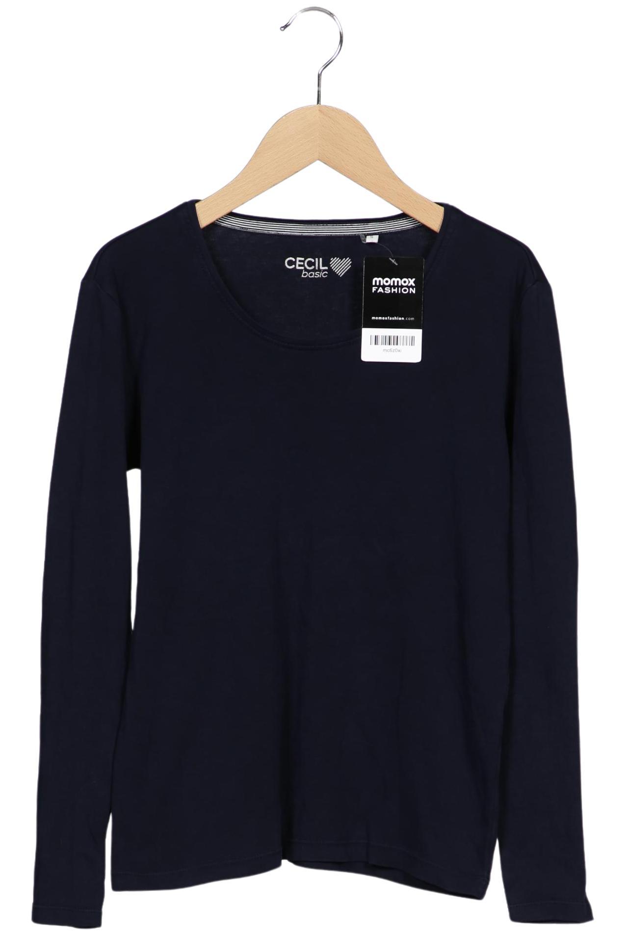

Cecil Damen Langarmshirt, marineblau, Gr. 36