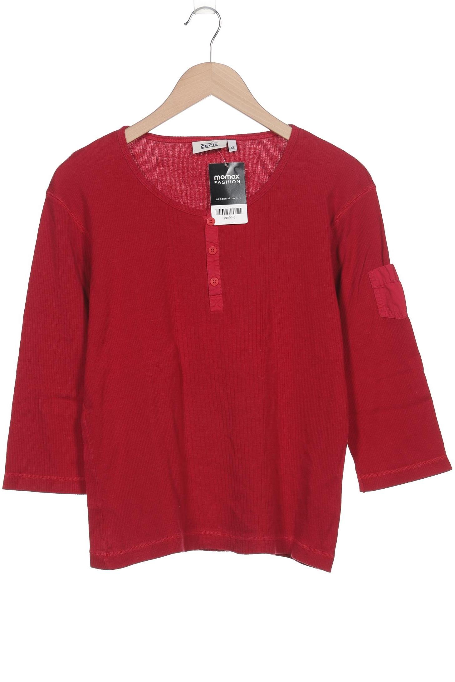

Cecil Damen Langarmshirt, rot, Gr. 44