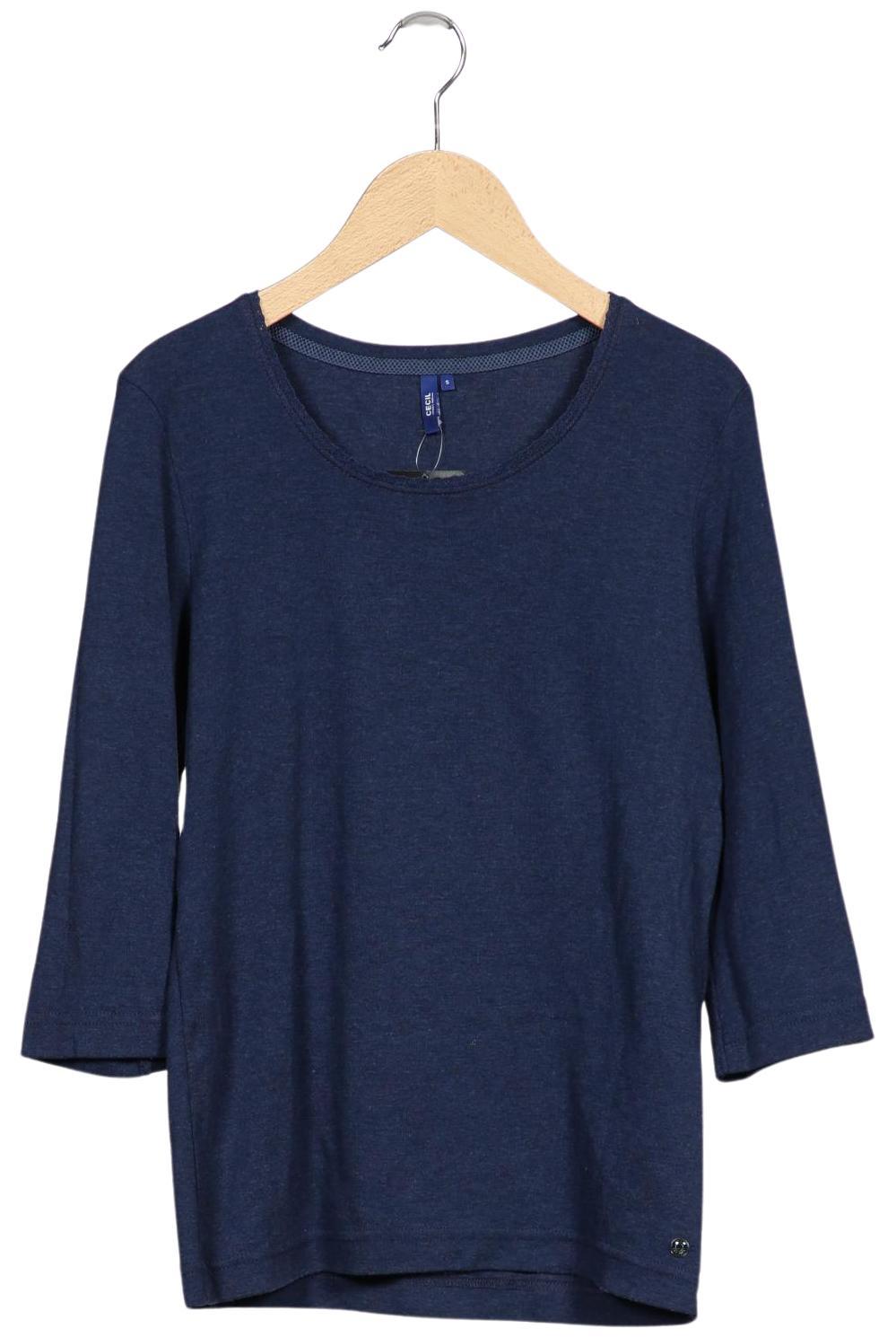 

Cecil Damen Langarmshirt, marineblau, Gr. 36