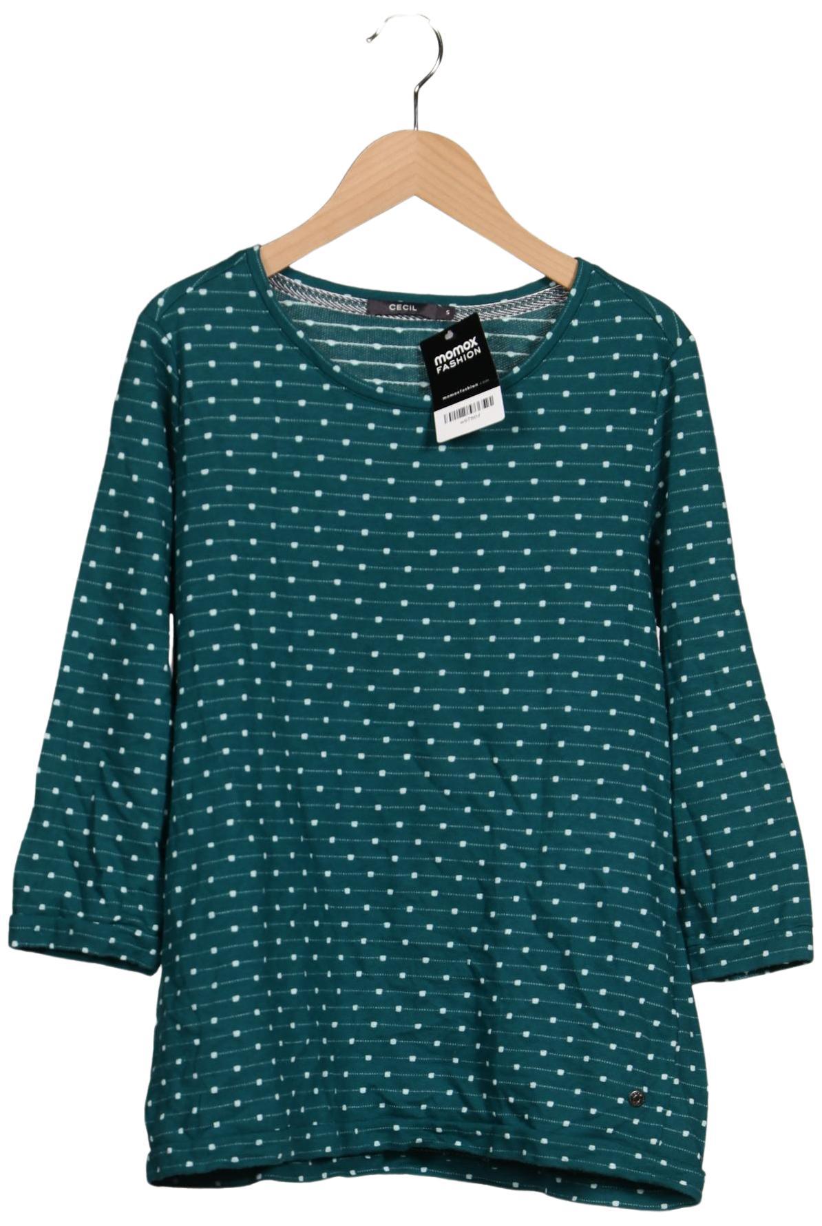 

Cecil Damen Langarmshirt, türkis, Gr. 36