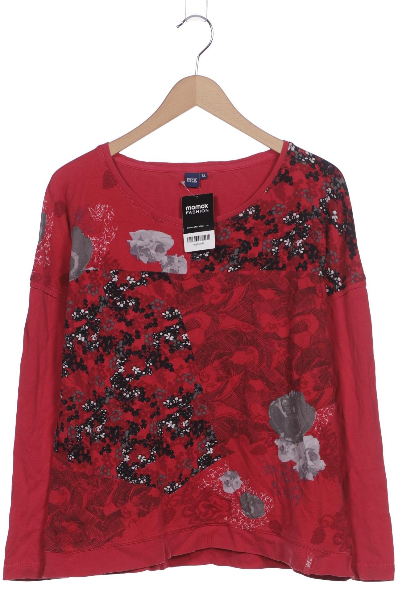 

Cecil Damen Langarmshirt, rot, Gr. 44