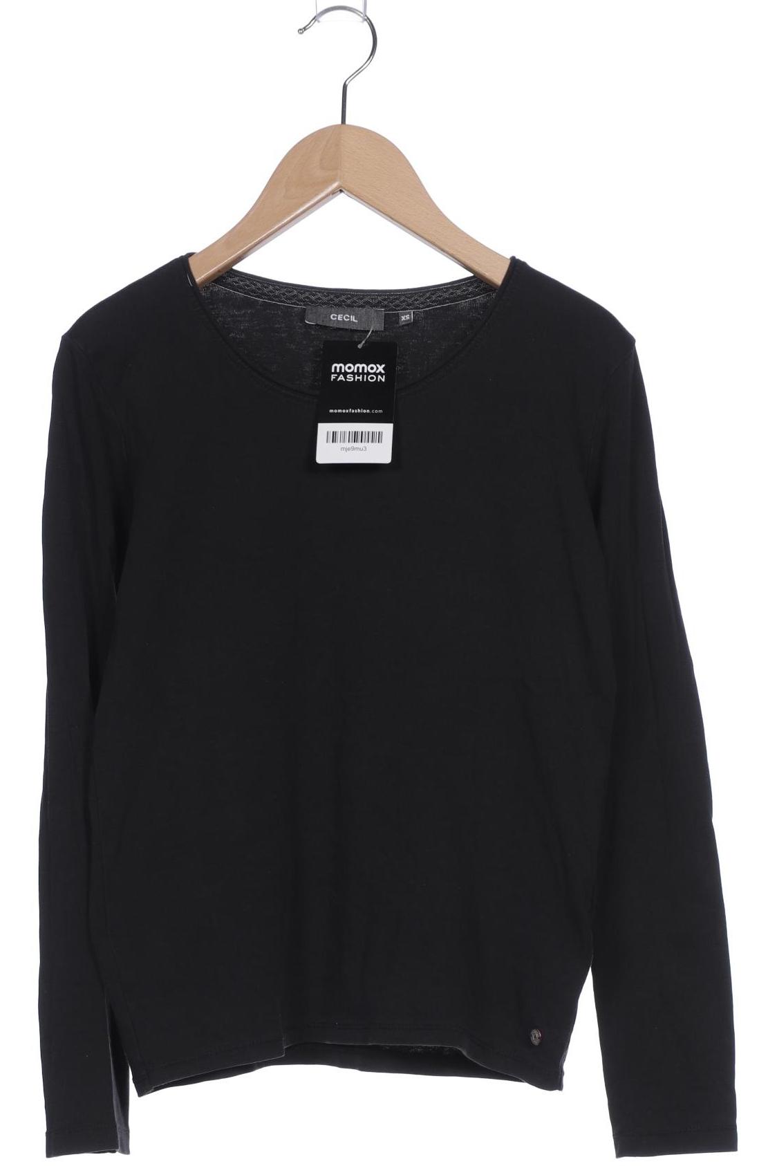 

Cecil Damen Langarmshirt, schwarz, Gr. 34