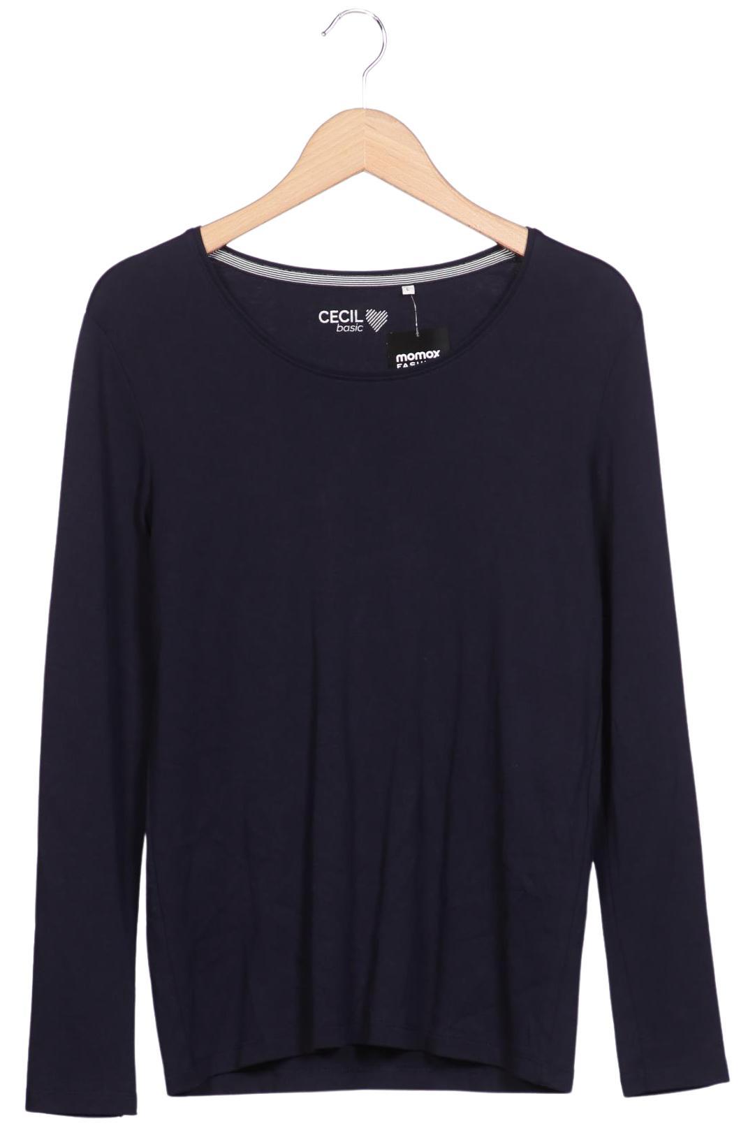 

Cecil Damen Langarmshirt, marineblau, Gr. 42