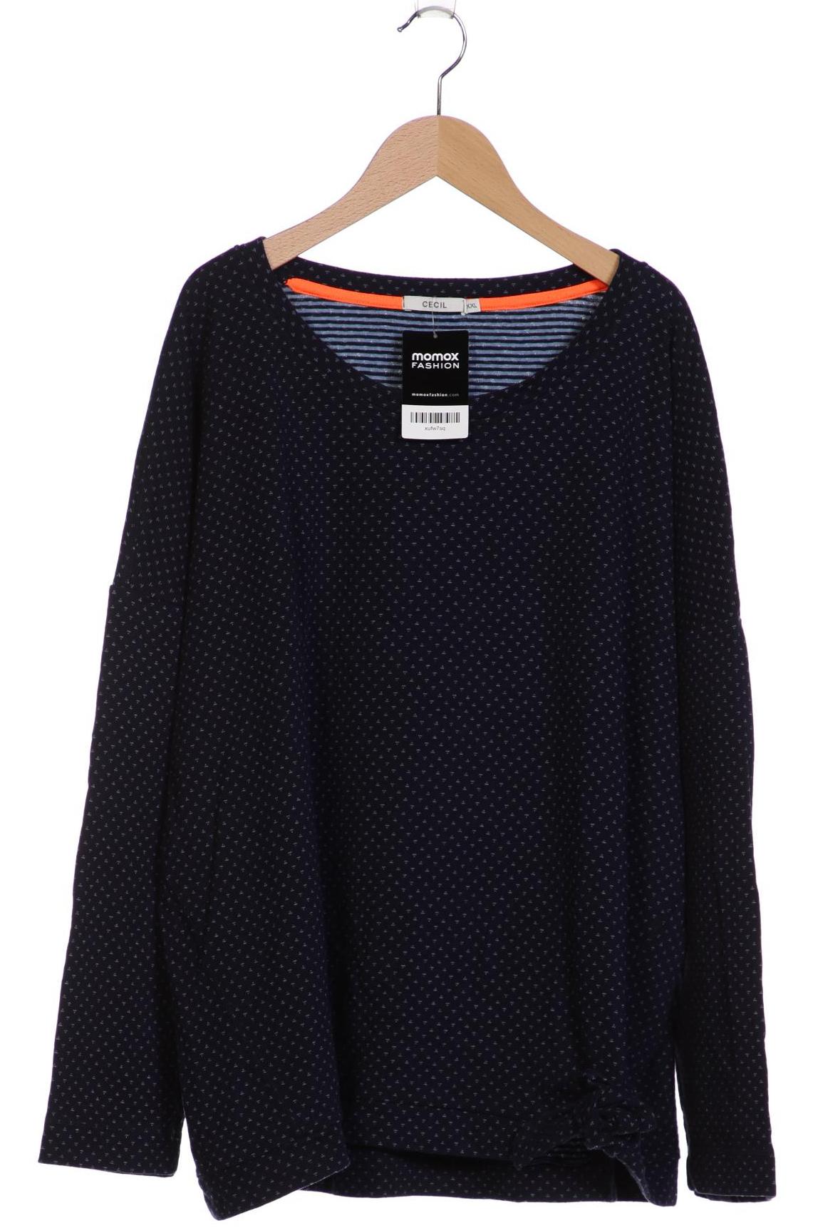 

Cecil Damen Langarmshirt, marineblau, Gr. 46