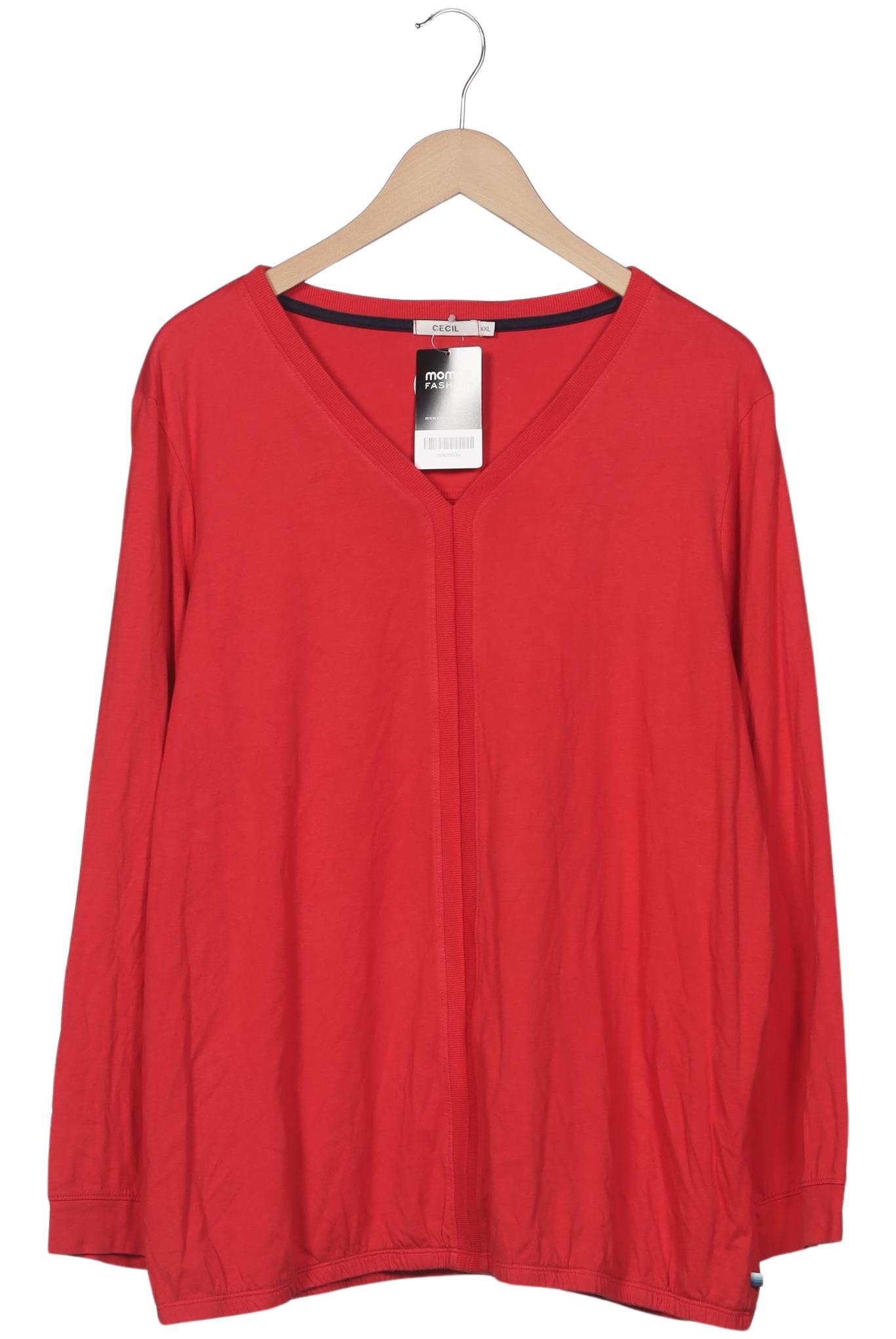 

Cecil Damen Langarmshirt, rot, Gr. 46