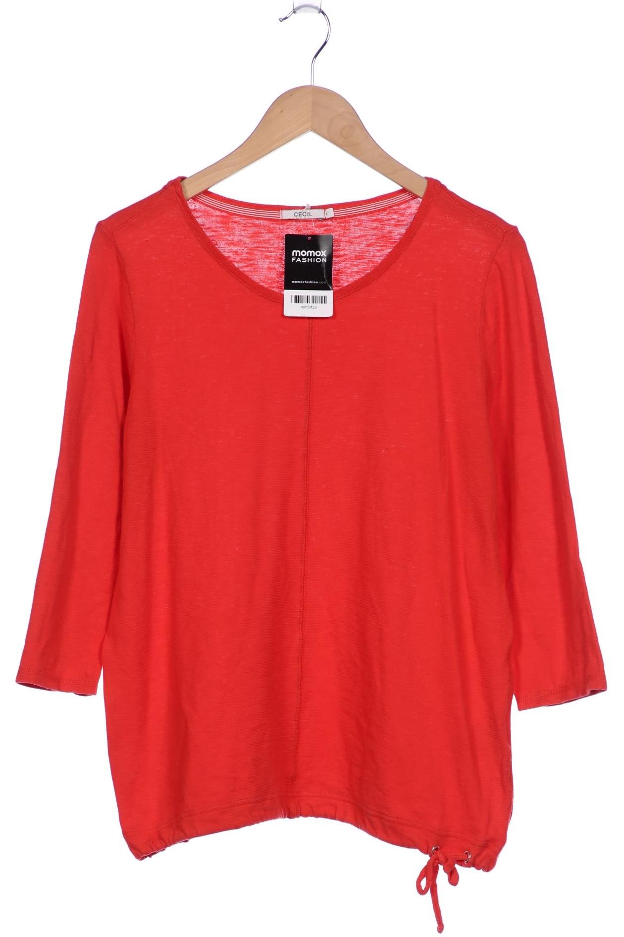 

Cecil Damen Langarmshirt, rot, Gr. 42
