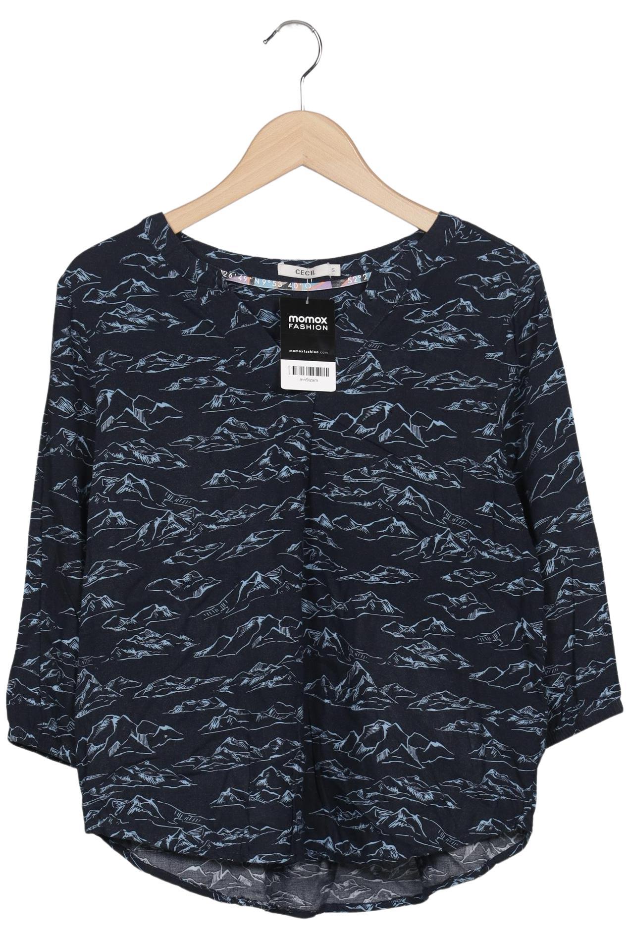 

Cecil Damen Langarmshirt, marineblau, Gr. 36