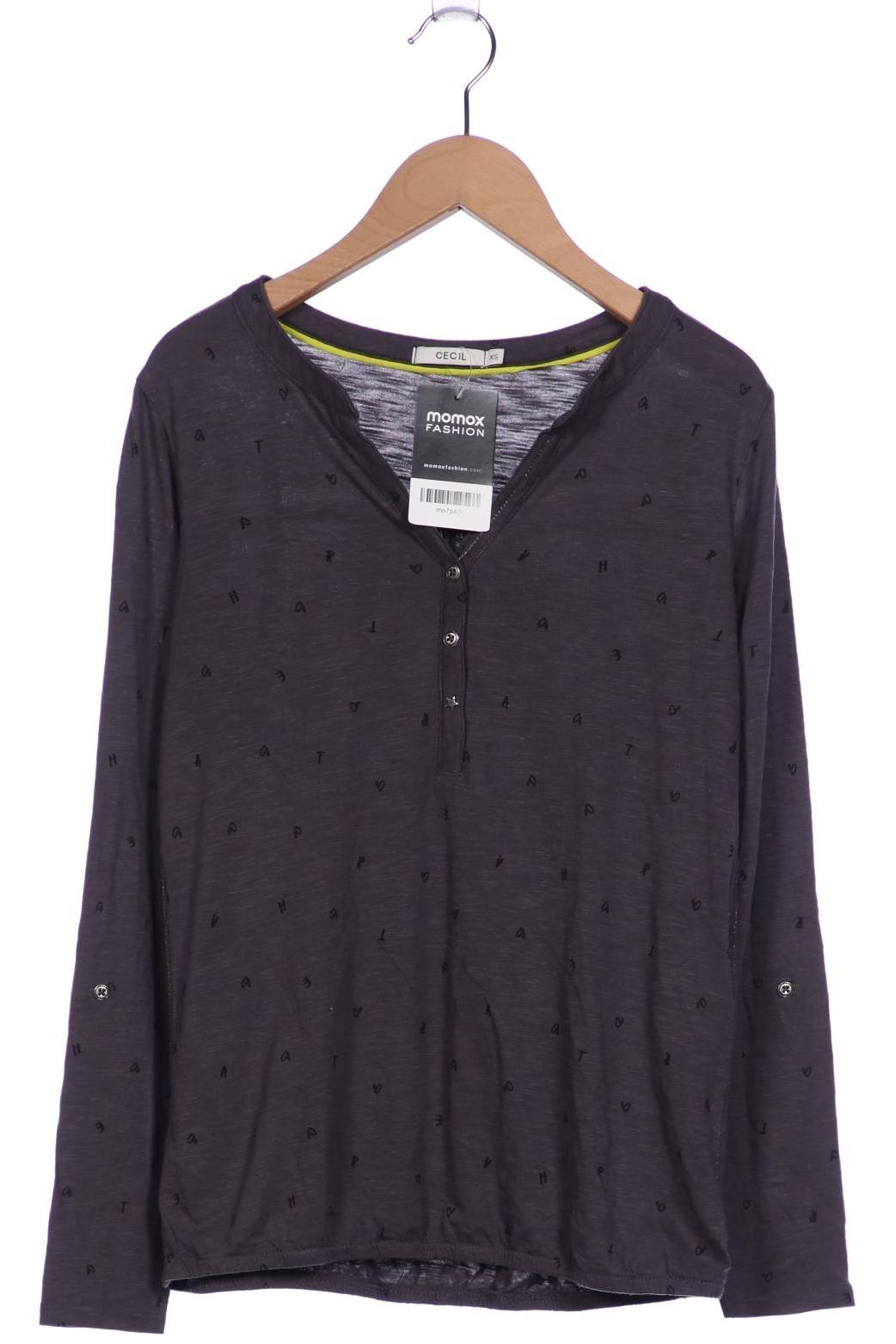 

Cecil Damen Langarmshirt, grau, Gr. 34