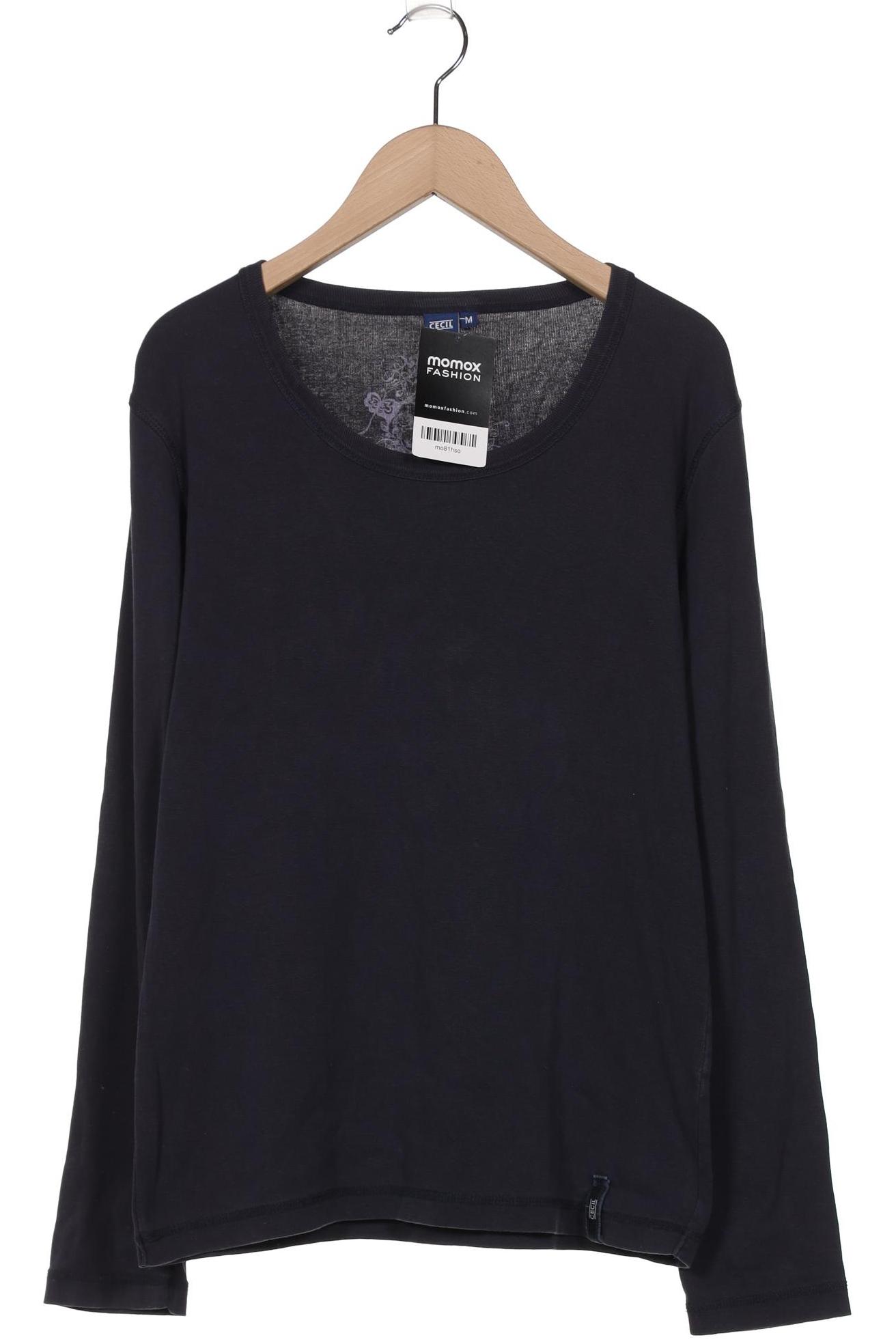 

Cecil Damen Langarmshirt, marineblau, Gr. 38