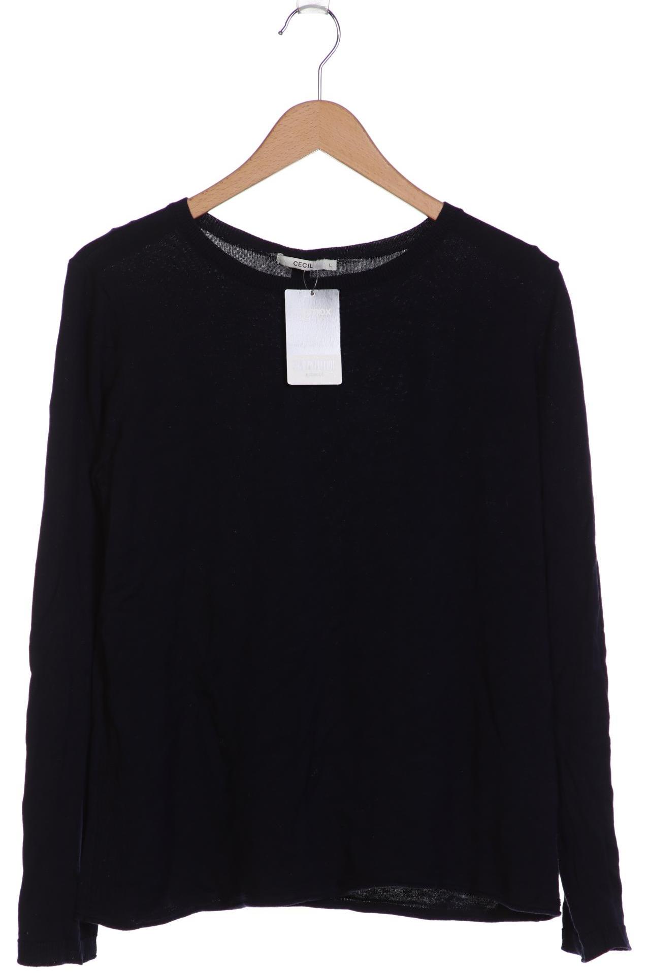 

Cecil Damen Langarmshirt, marineblau, Gr. 42