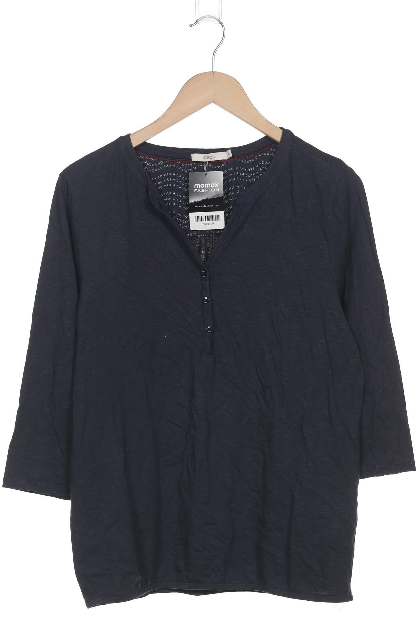 

Cecil Damen Langarmshirt, marineblau, Gr. 44