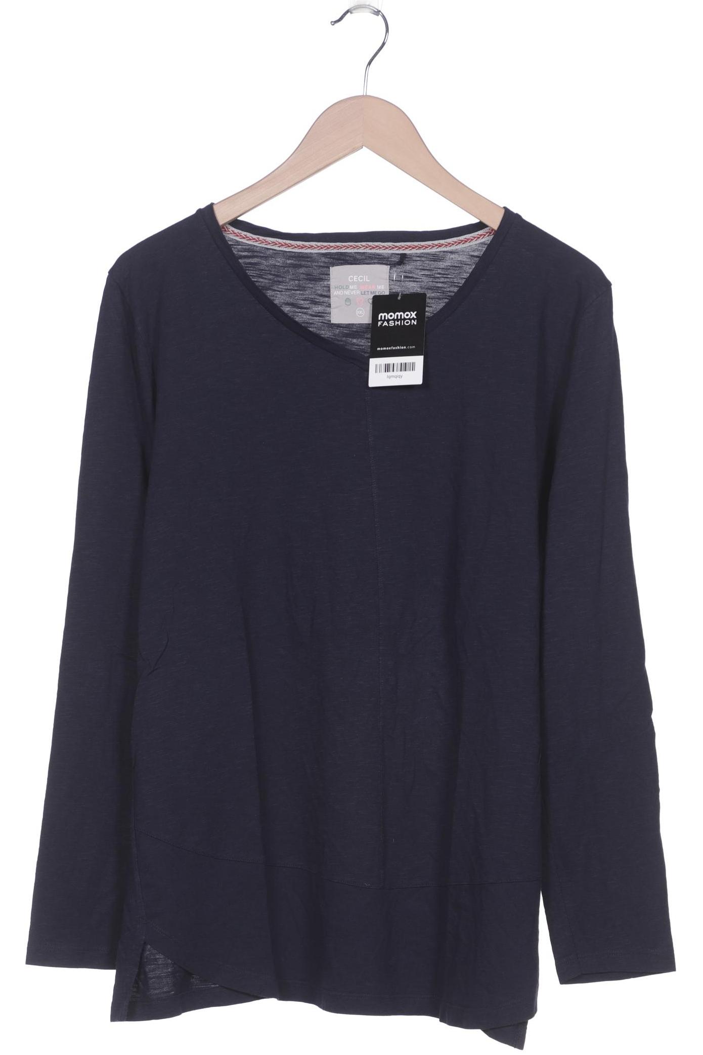 

Cecil Damen Langarmshirt, marineblau, Gr. 46