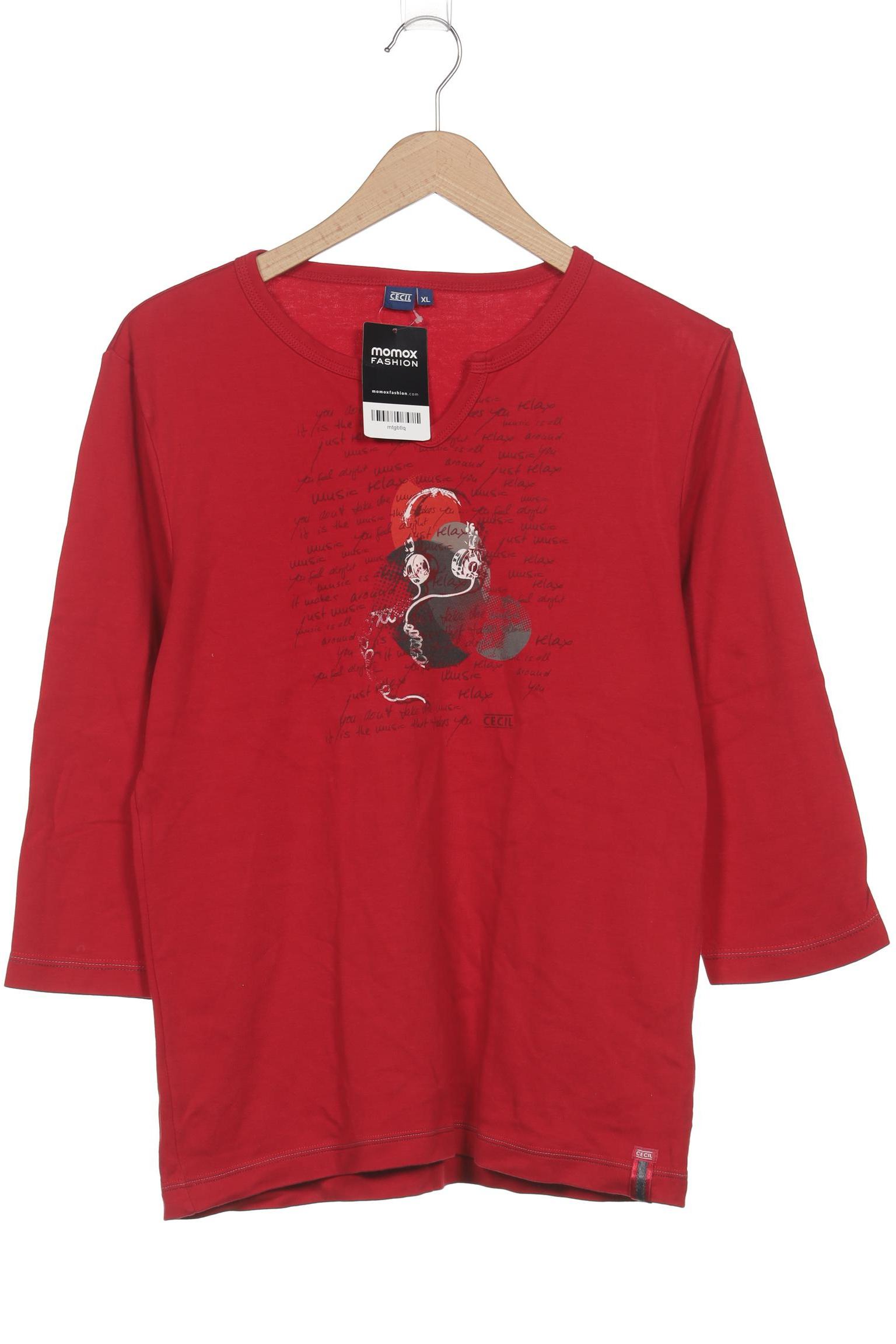 

Cecil Damen Langarmshirt, rot, Gr. 44