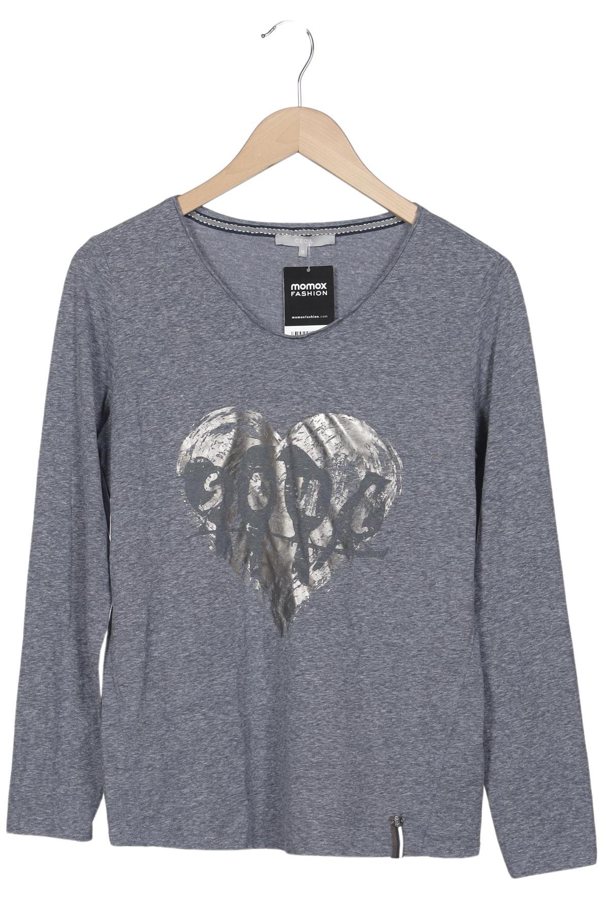 

Cecil Damen Langarmshirt, grau, Gr. 38