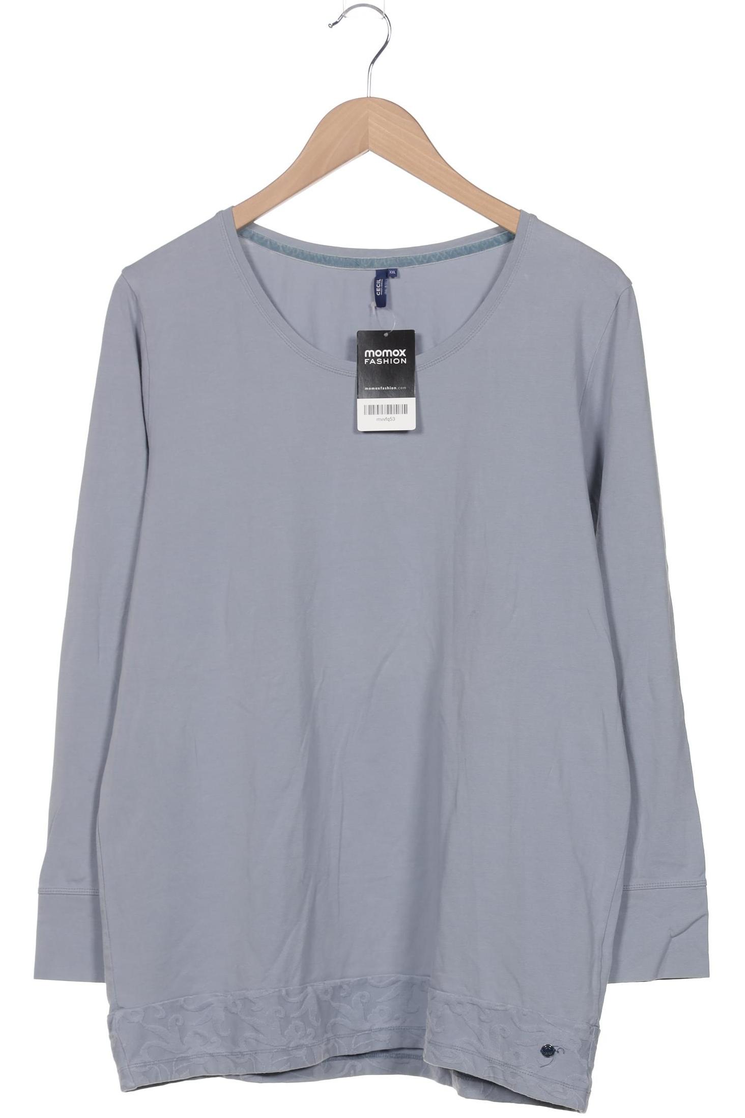 

Cecil Damen Langarmshirt, blau, Gr. 46