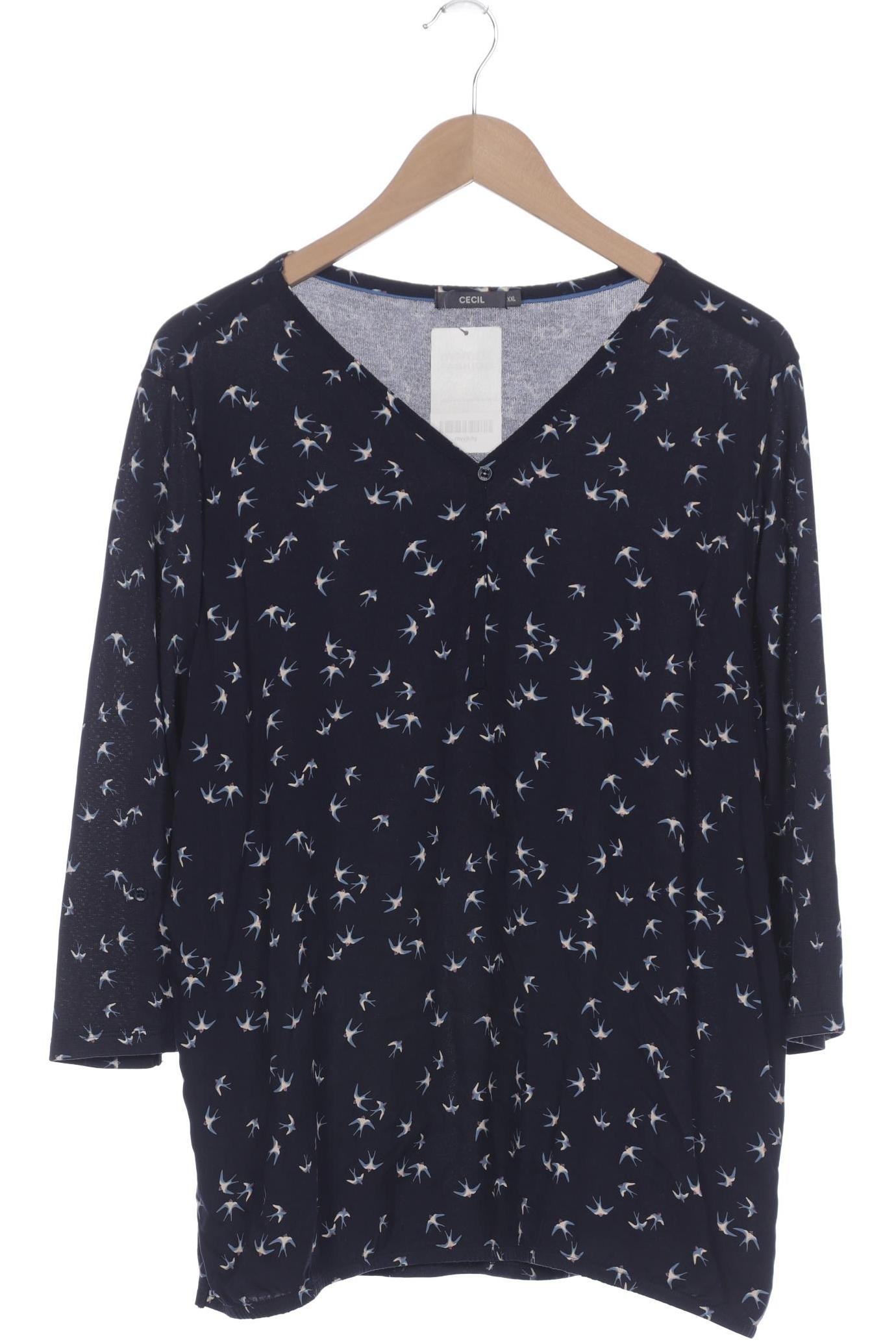 

Cecil Damen Langarmshirt, marineblau, Gr. 46
