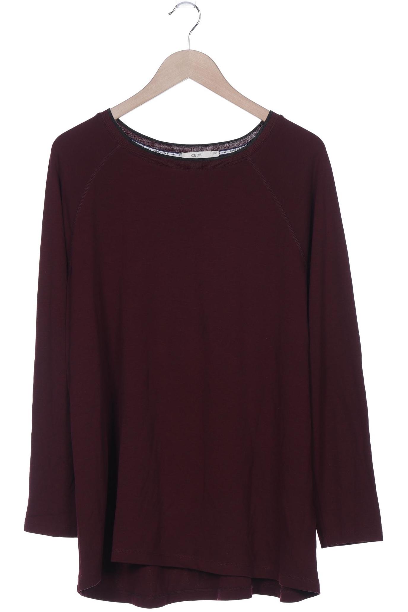 

Cecil Damen Langarmshirt, bordeaux, Gr. 46
