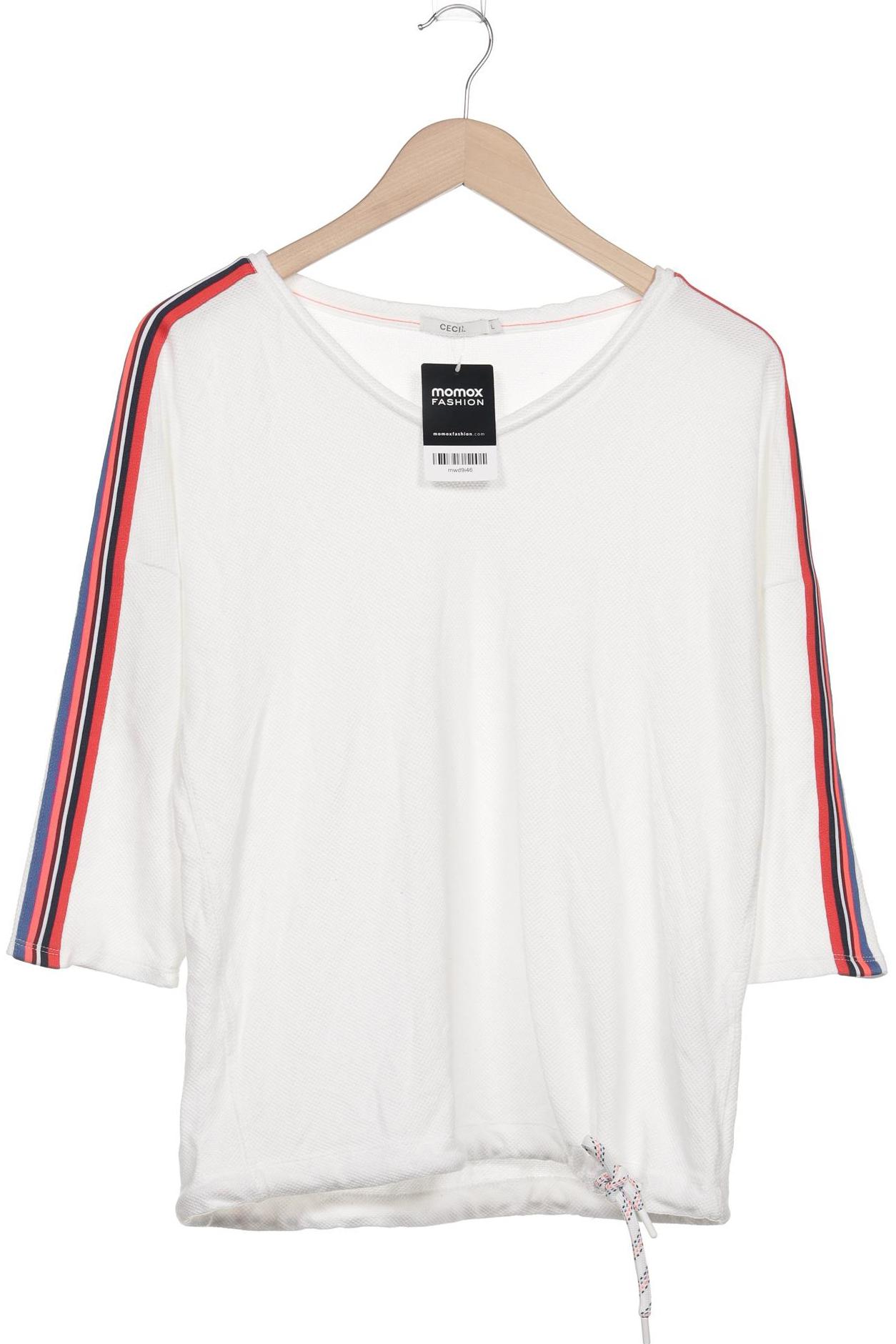 

Cecil Damen Langarmshirt, weiß, Gr. 42