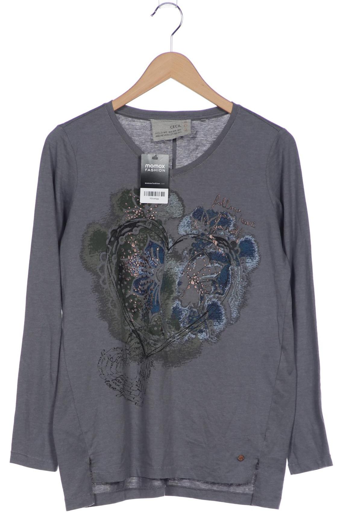 

Cecil Damen Langarmshirt, grau, Gr. 38