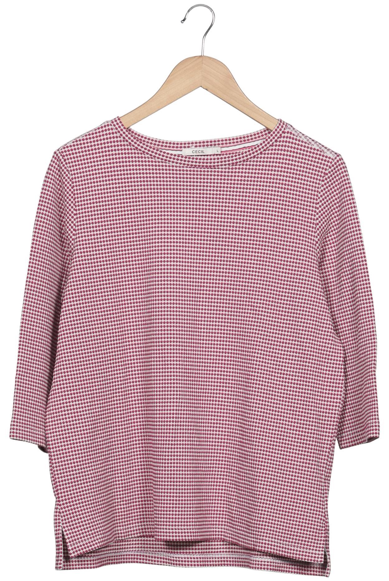 

Cecil Damen Langarmshirt, pink, Gr. 42