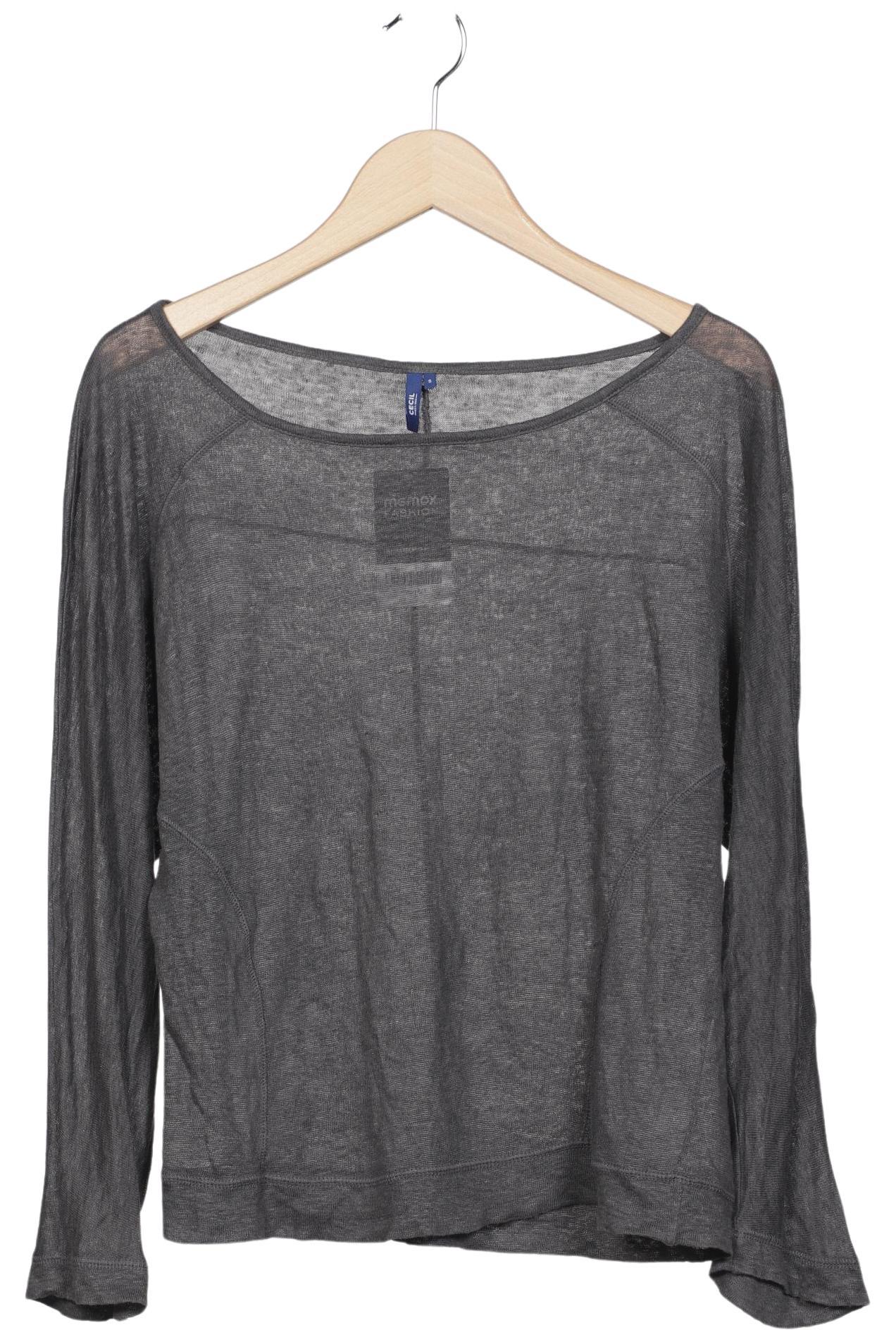 

Cecil Damen Langarmshirt, grau, Gr. 36