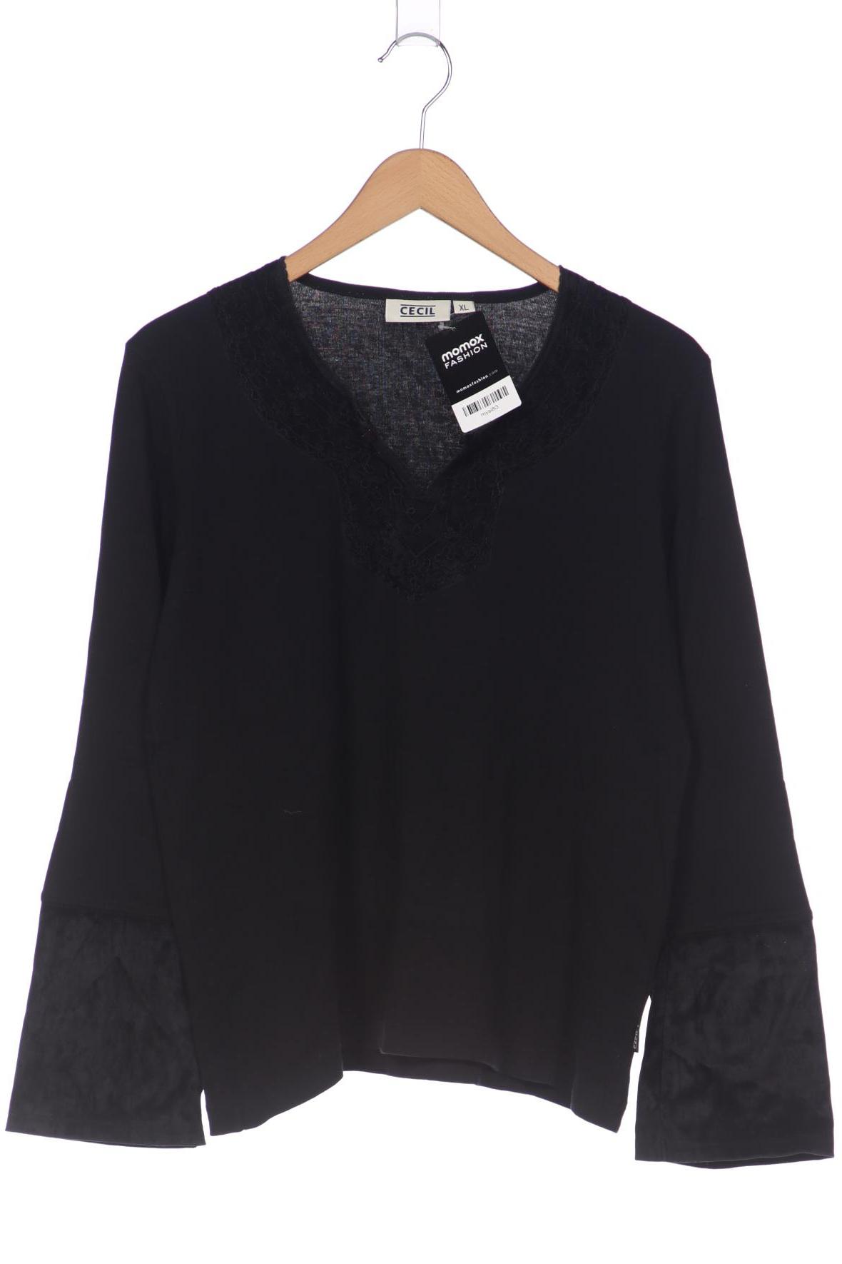 

Cecil Damen Langarmshirt, schwarz, Gr. 44