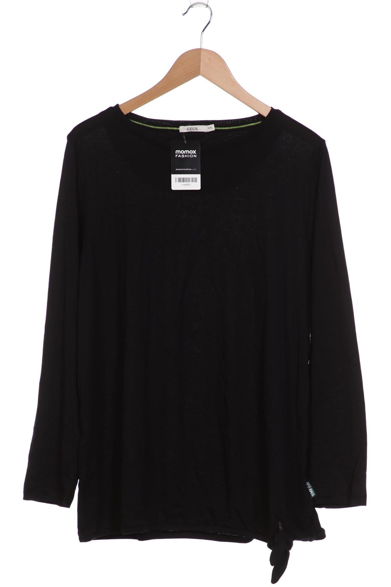 

Cecil Damen Langarmshirt, schwarz, Gr. 46