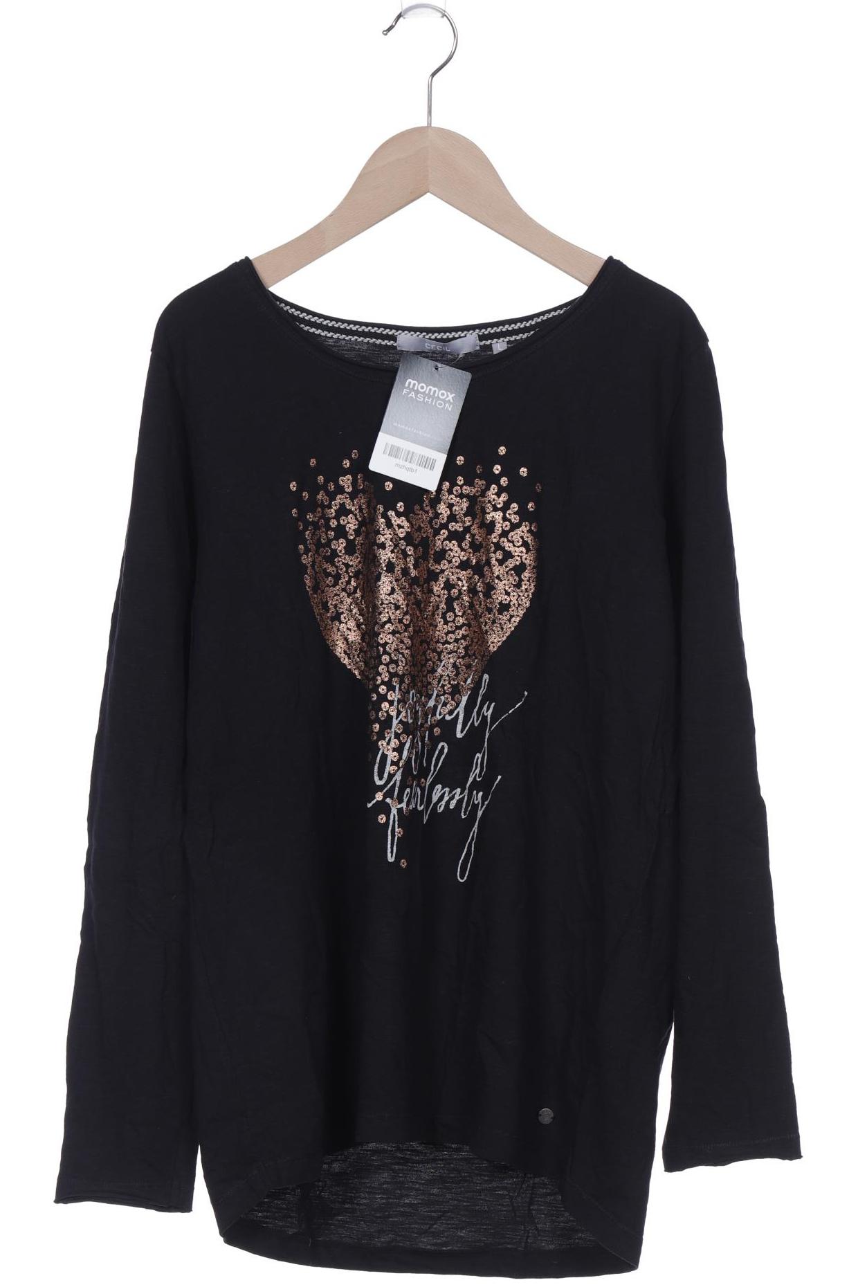

Cecil Damen Langarmshirt, schwarz, Gr. 42