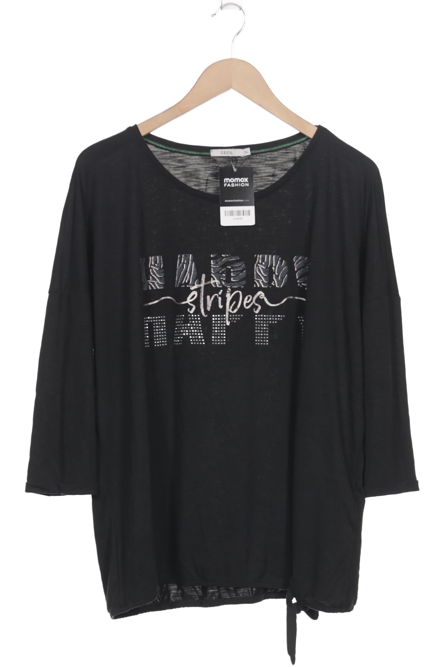 

Cecil Damen Langarmshirt, schwarz, Gr. 44