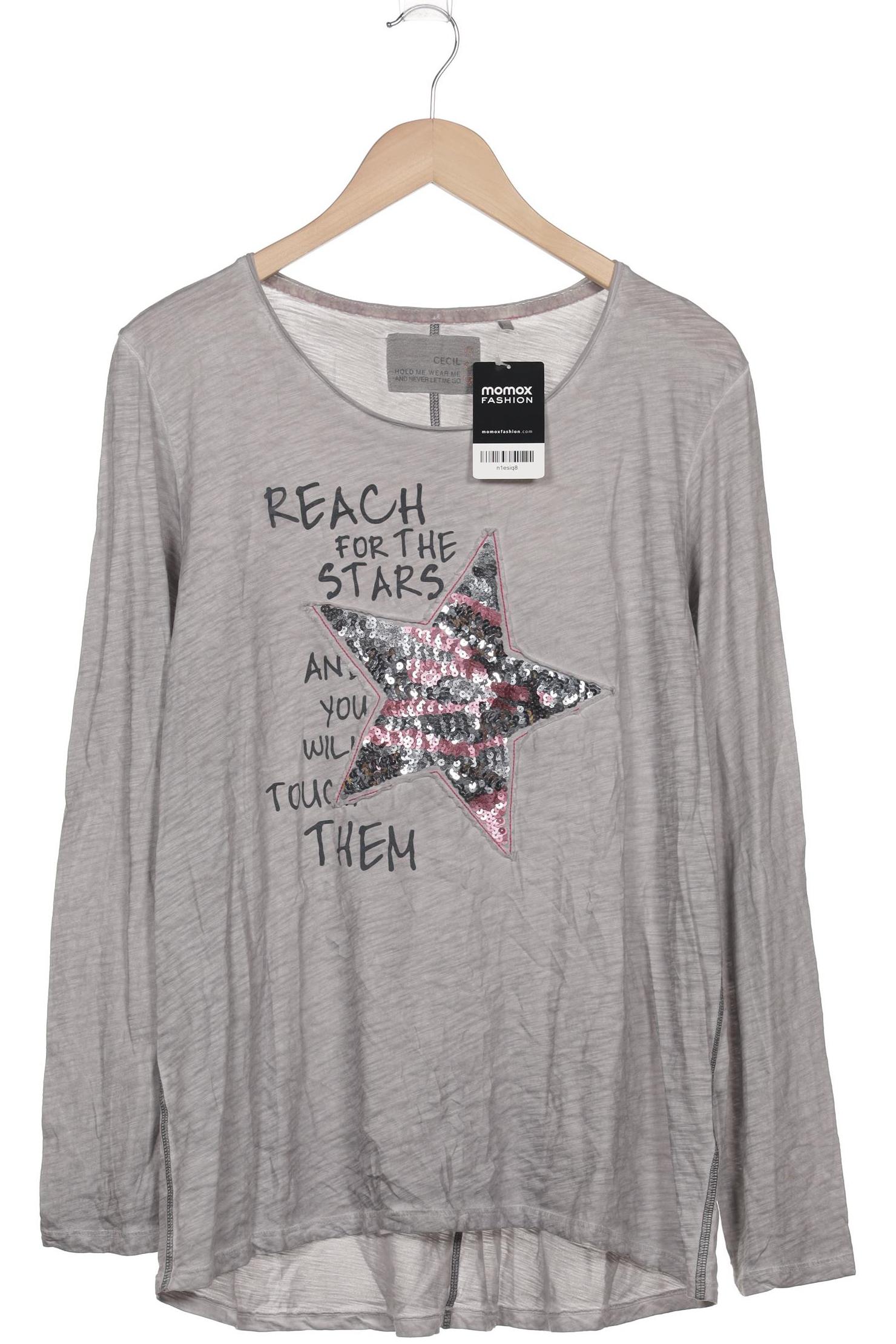 

Cecil Damen Langarmshirt, grau, Gr. 46