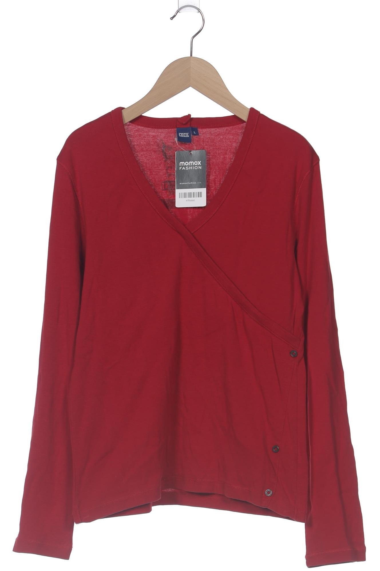 

Cecil Damen Langarmshirt, rot, Gr. 42