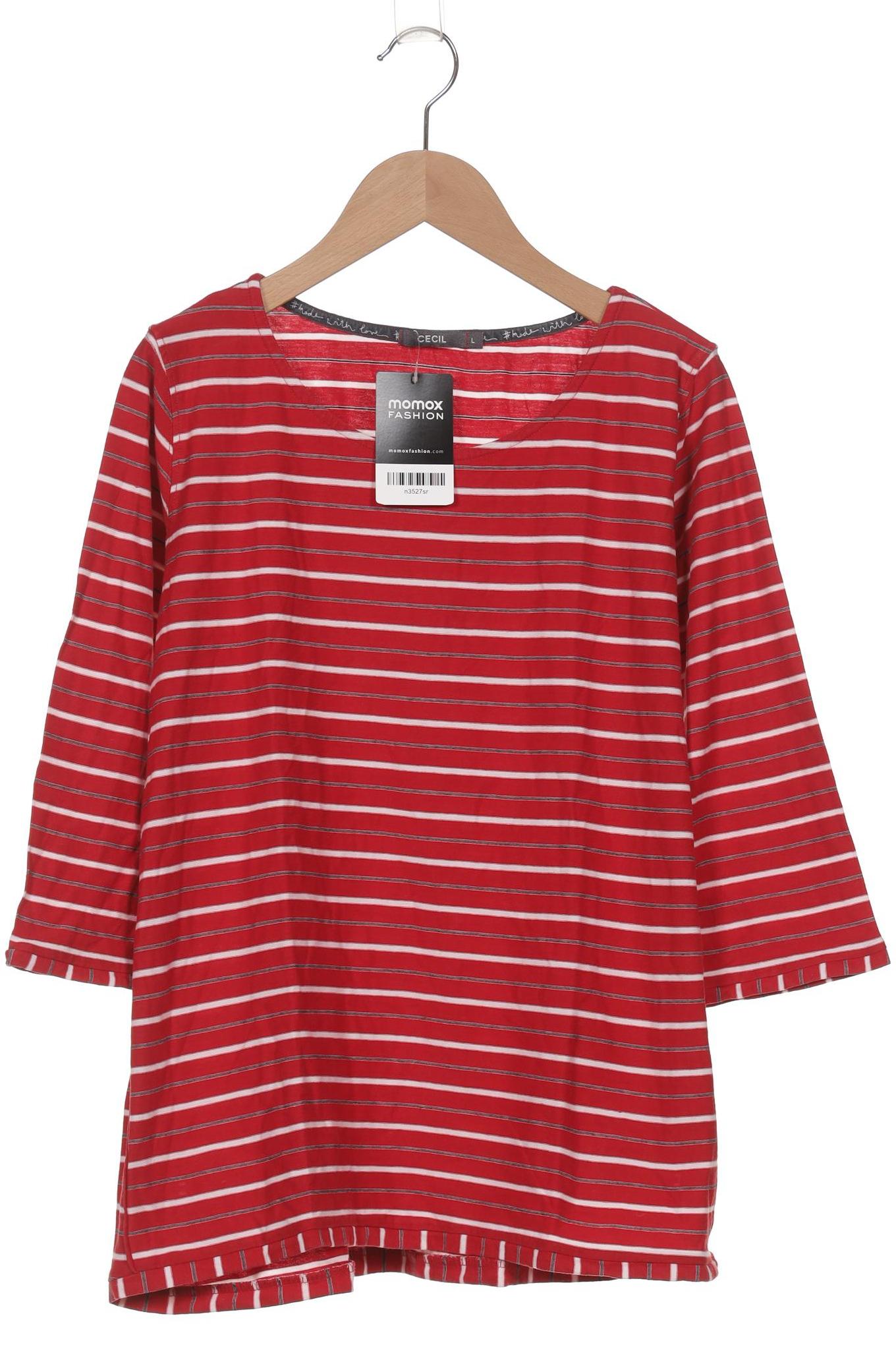 

Cecil Damen Langarmshirt, rot, Gr. 42