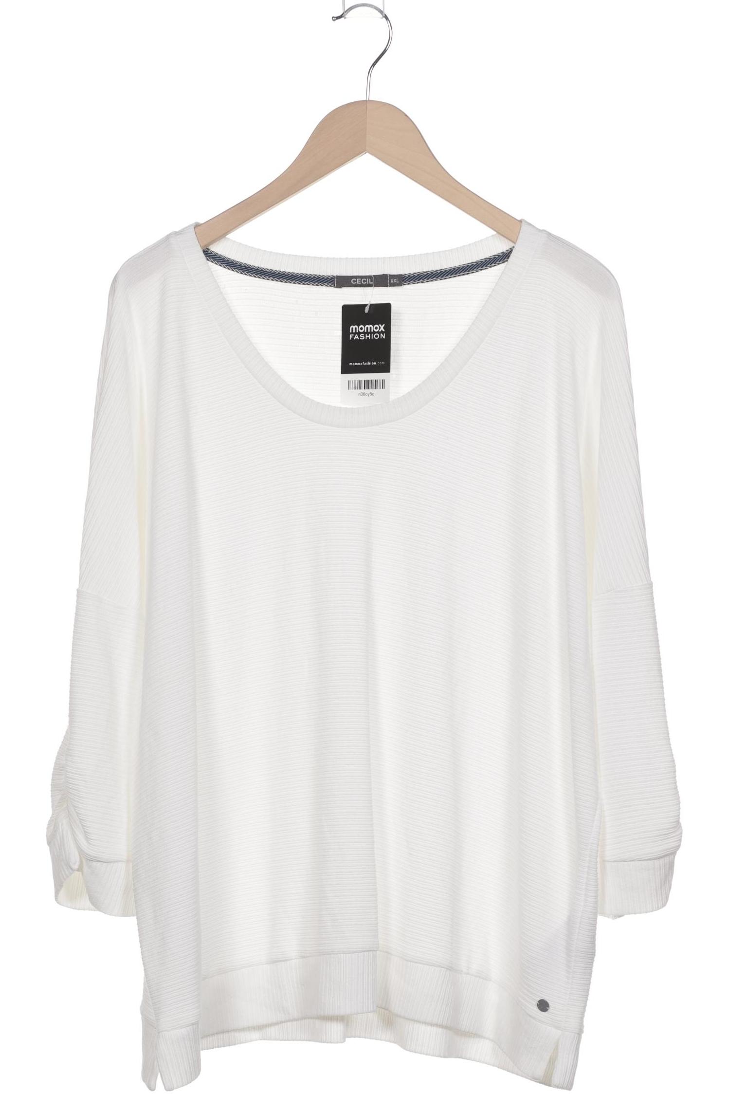 

Cecil Damen Langarmshirt, weiß, Gr. 46