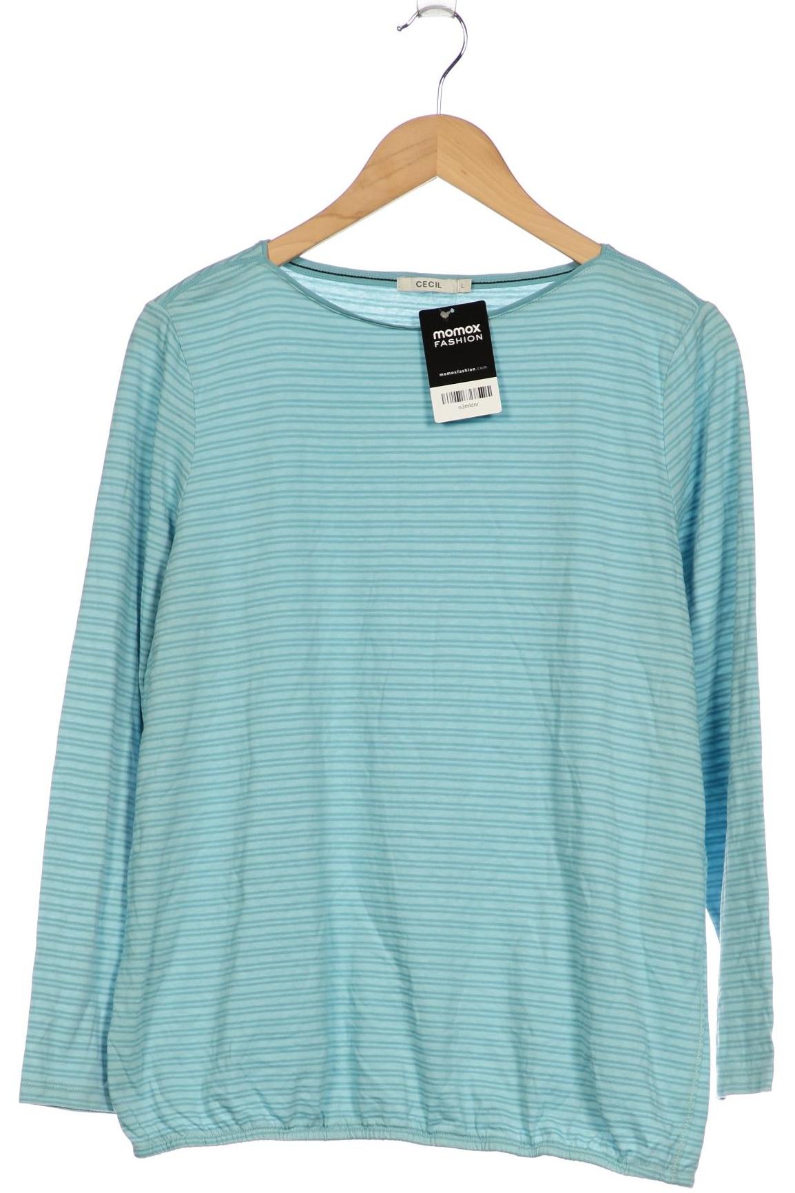 

Cecil Damen Langarmshirt, hellblau, Gr. 42