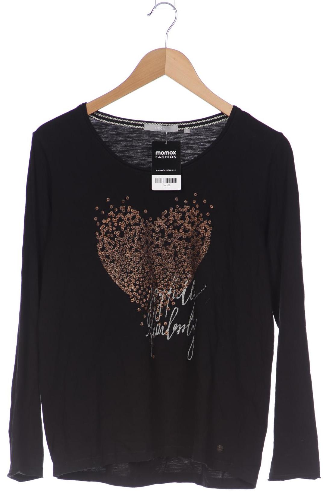 

CECIL Damen Langarmshirt, schwarz