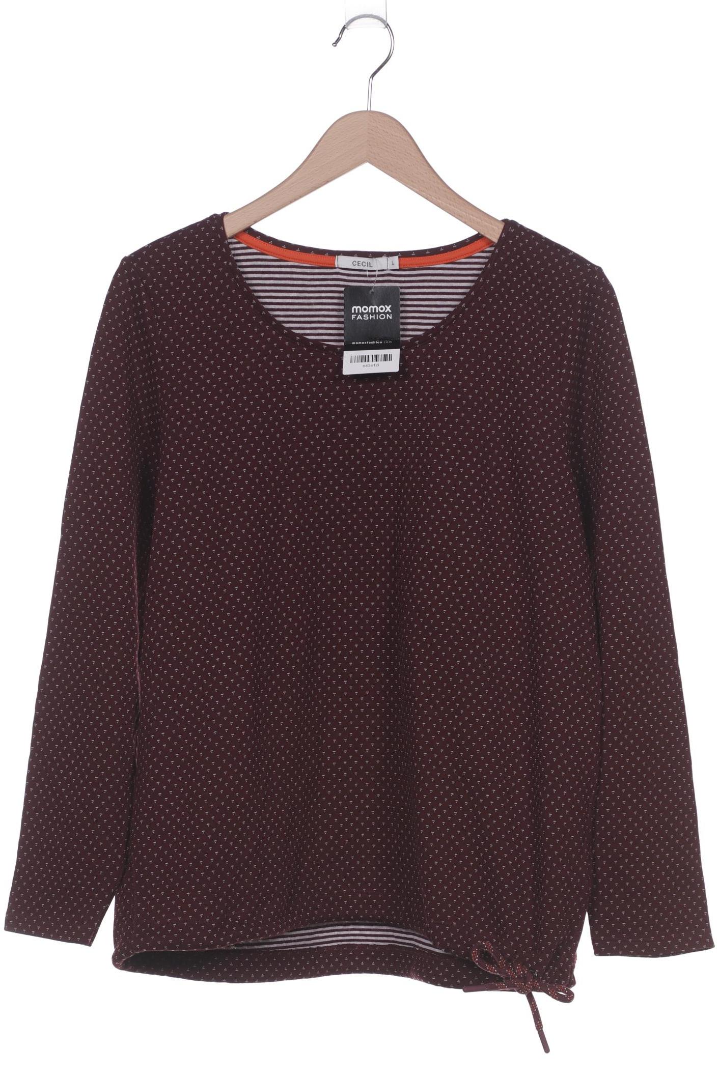 

Cecil Damen Langarmshirt, bordeaux, Gr. 42