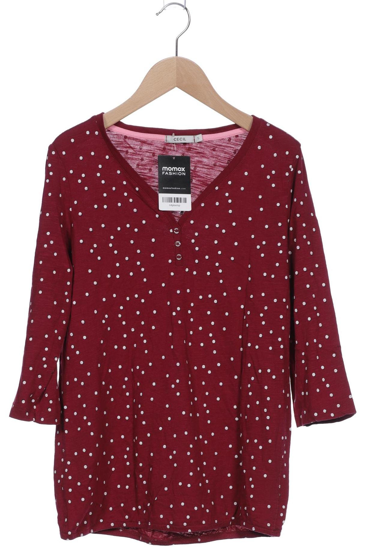 

Cecil Damen Langarmshirt, bordeaux, Gr. 36