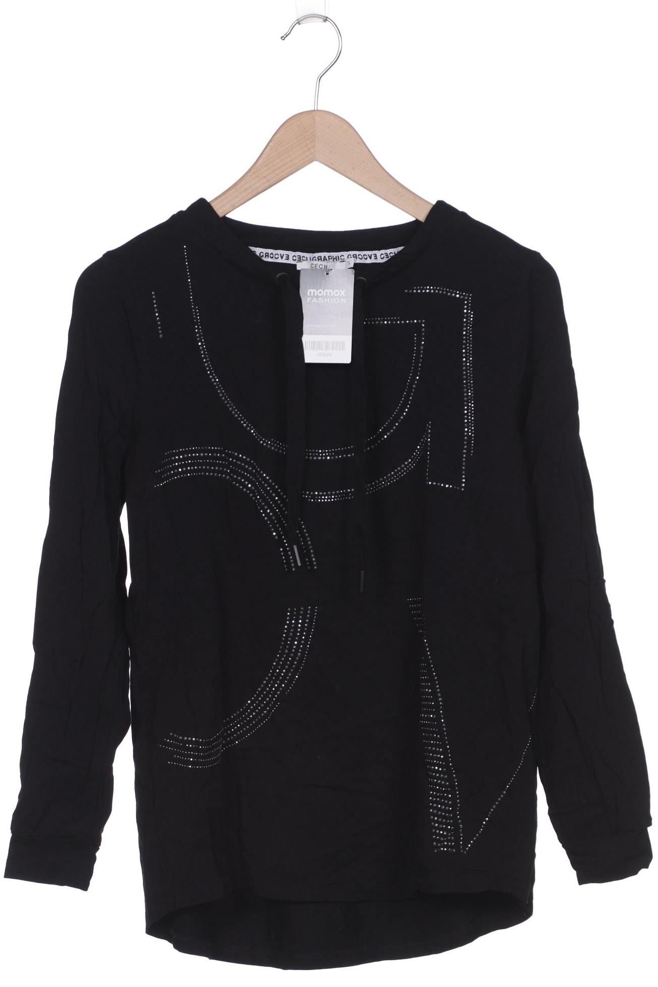 

CECIL Damen Langarmshirt, schwarz