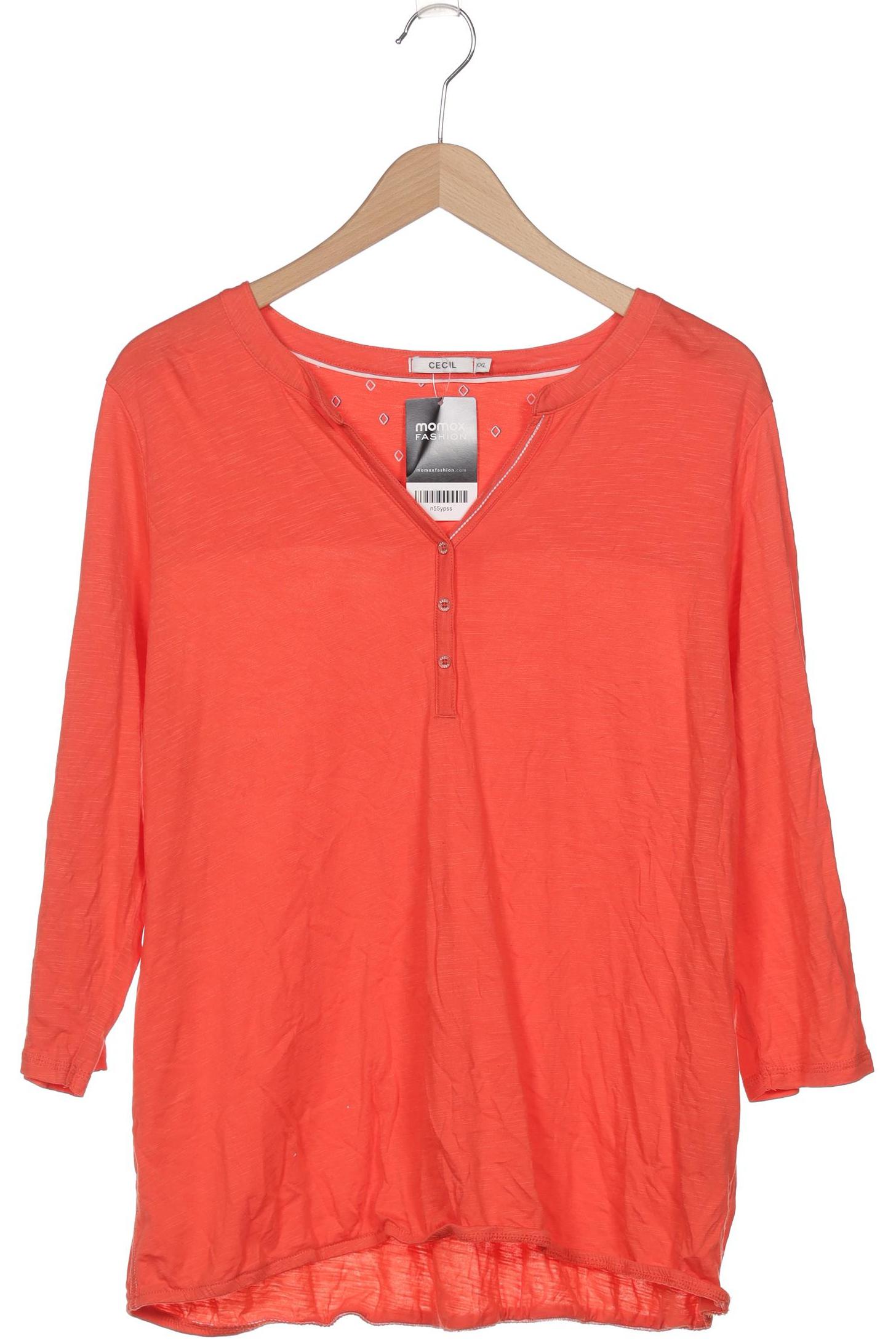 

Cecil Damen Langarmshirt, orange, Gr. 46