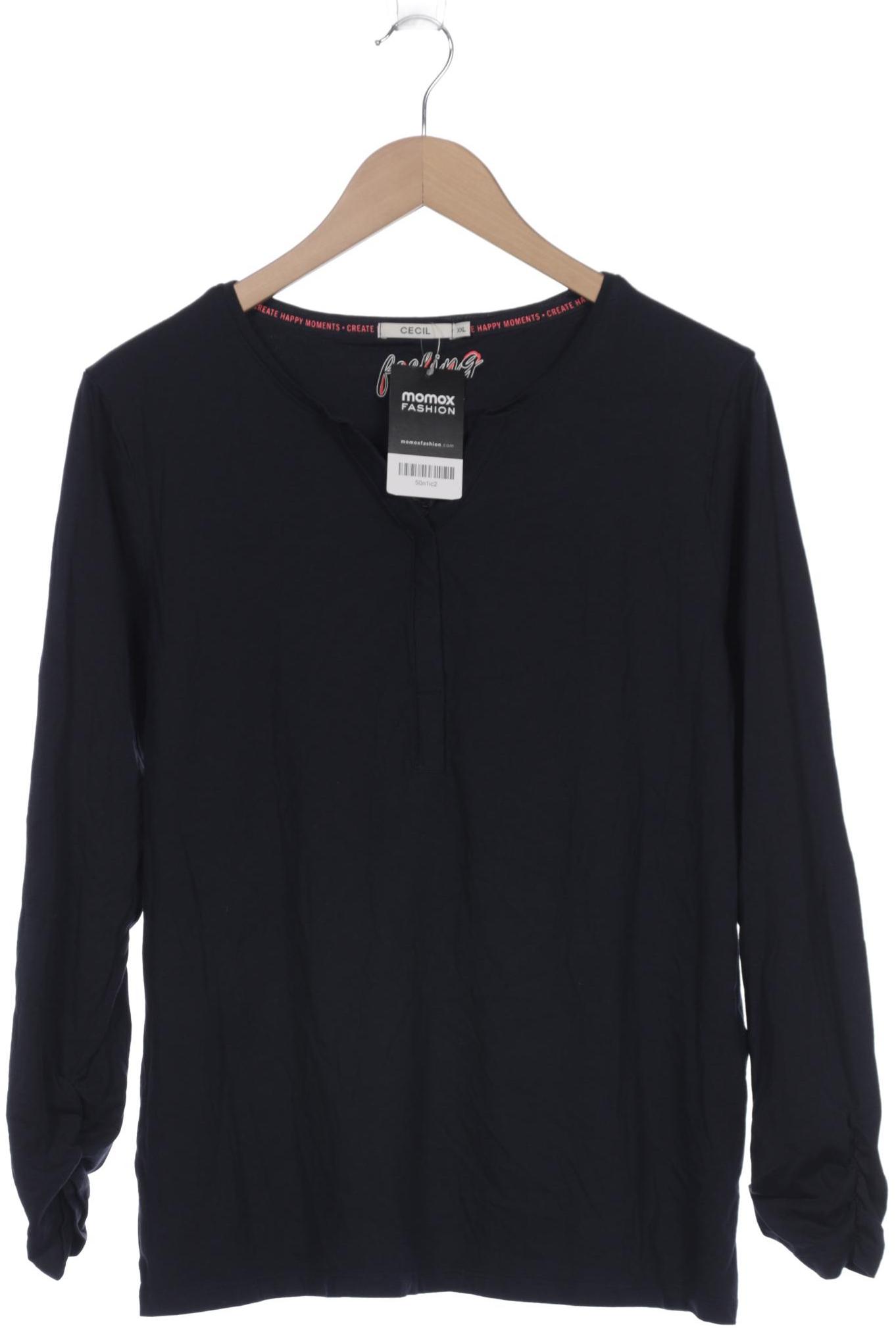 

Cecil Damen Langarmshirt, marineblau, Gr. 46