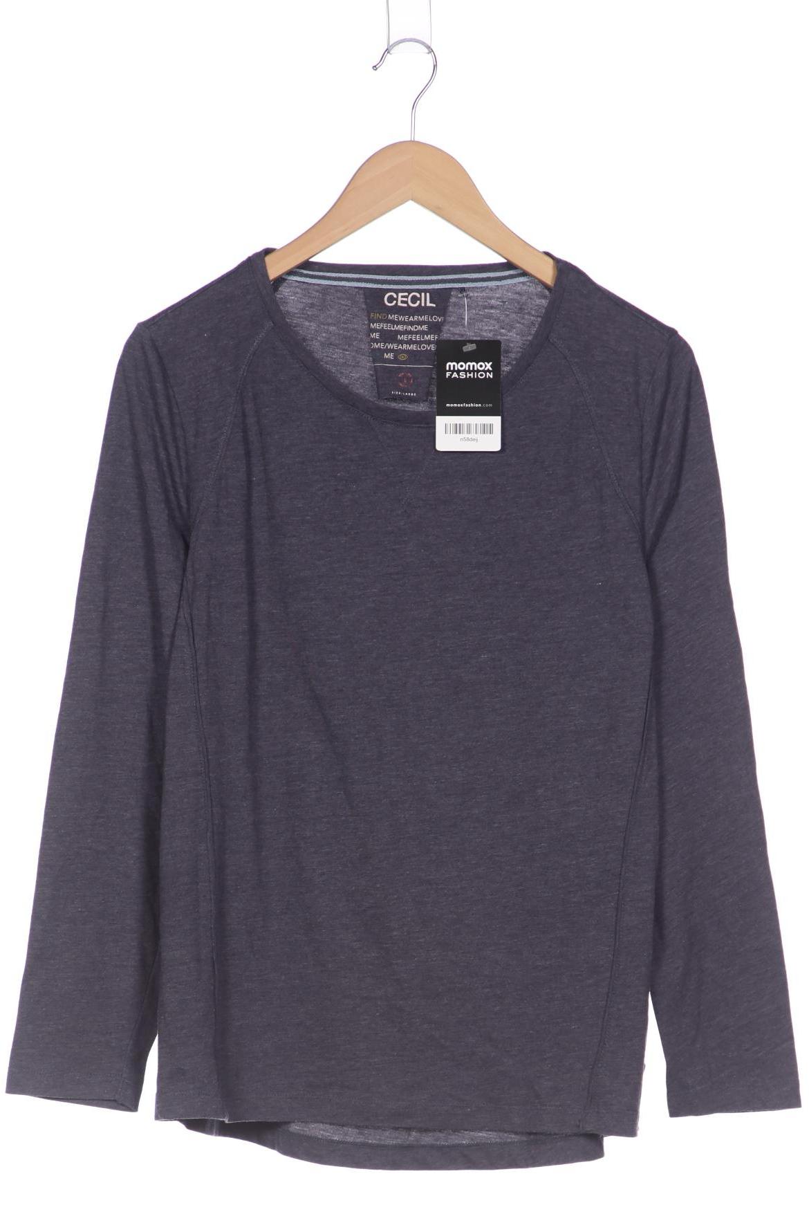 

Cecil Damen Langarmshirt, marineblau, Gr. 42