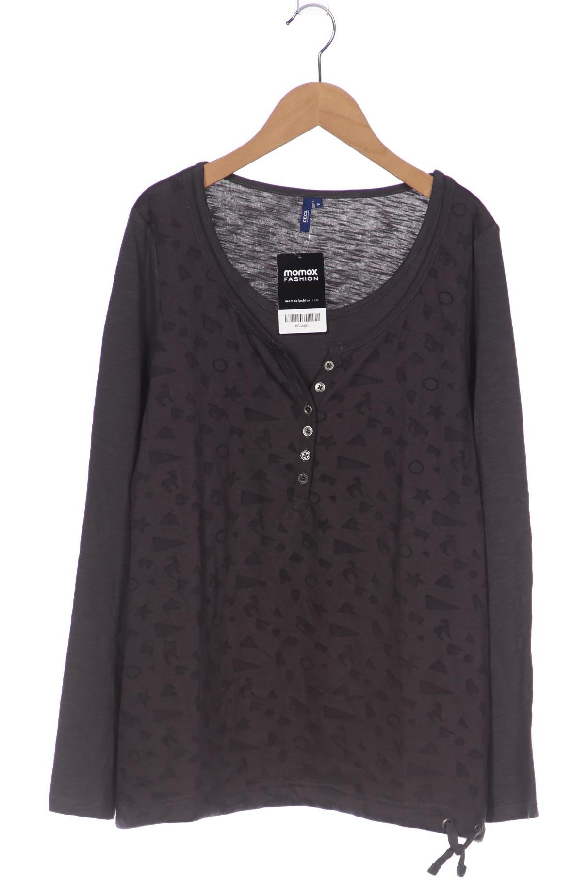 

Cecil Damen Langarmshirt, grau, Gr. 38