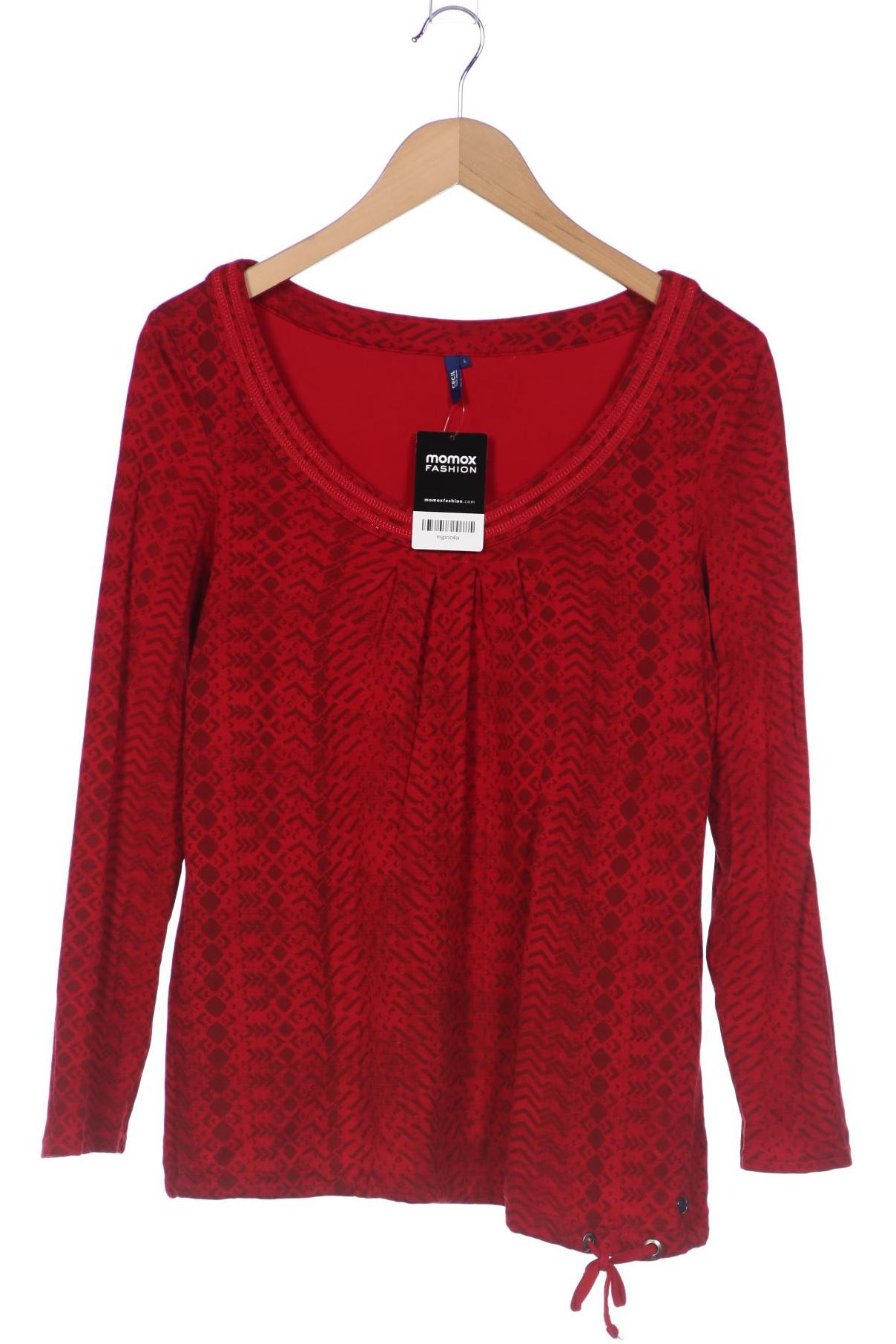 

Cecil Damen Langarmshirt, rot, Gr. 42