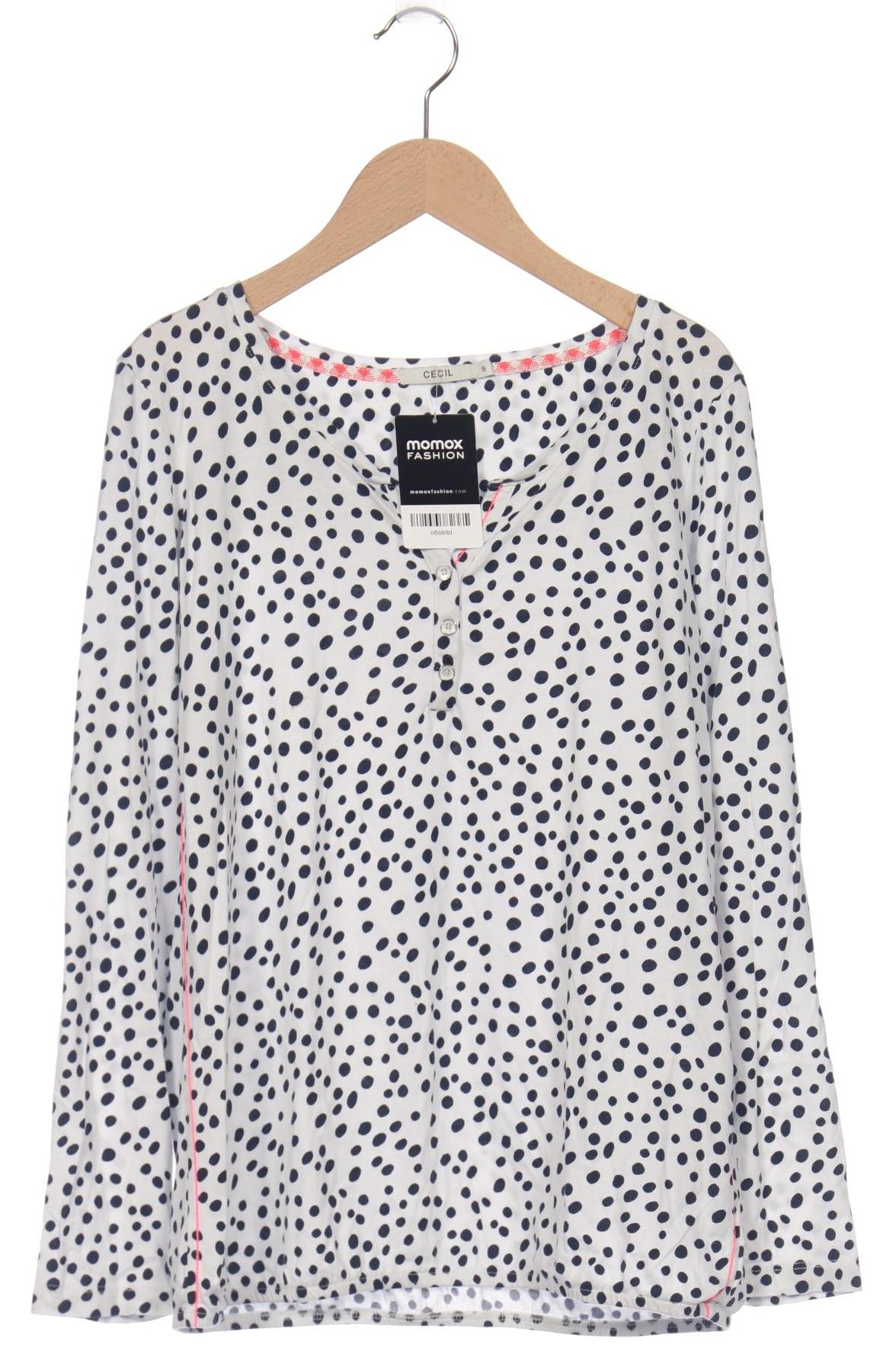 

Cecil Damen Langarmshirt, weiß, Gr. 36