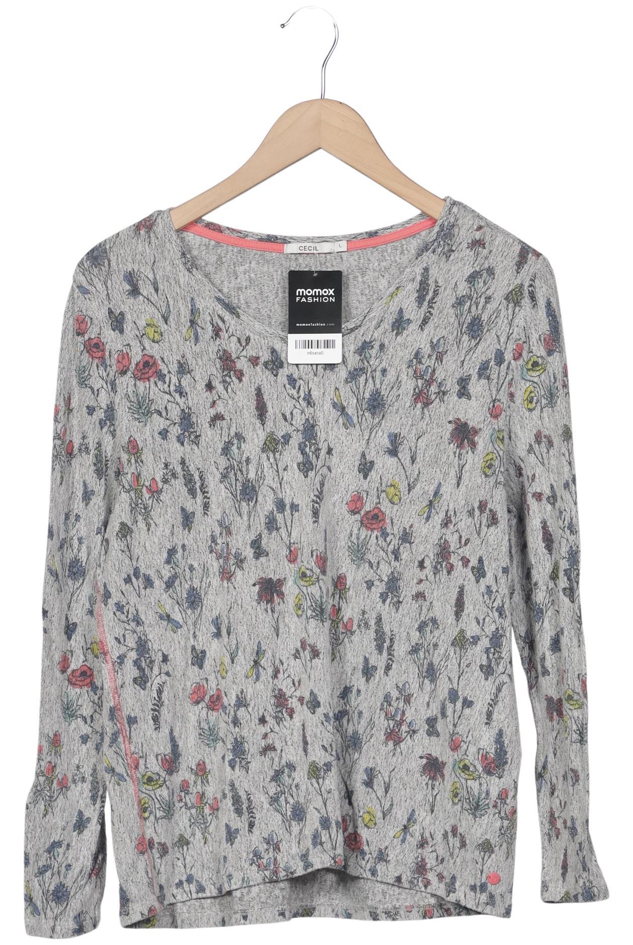 

Cecil Damen Langarmshirt, grau, Gr. 42