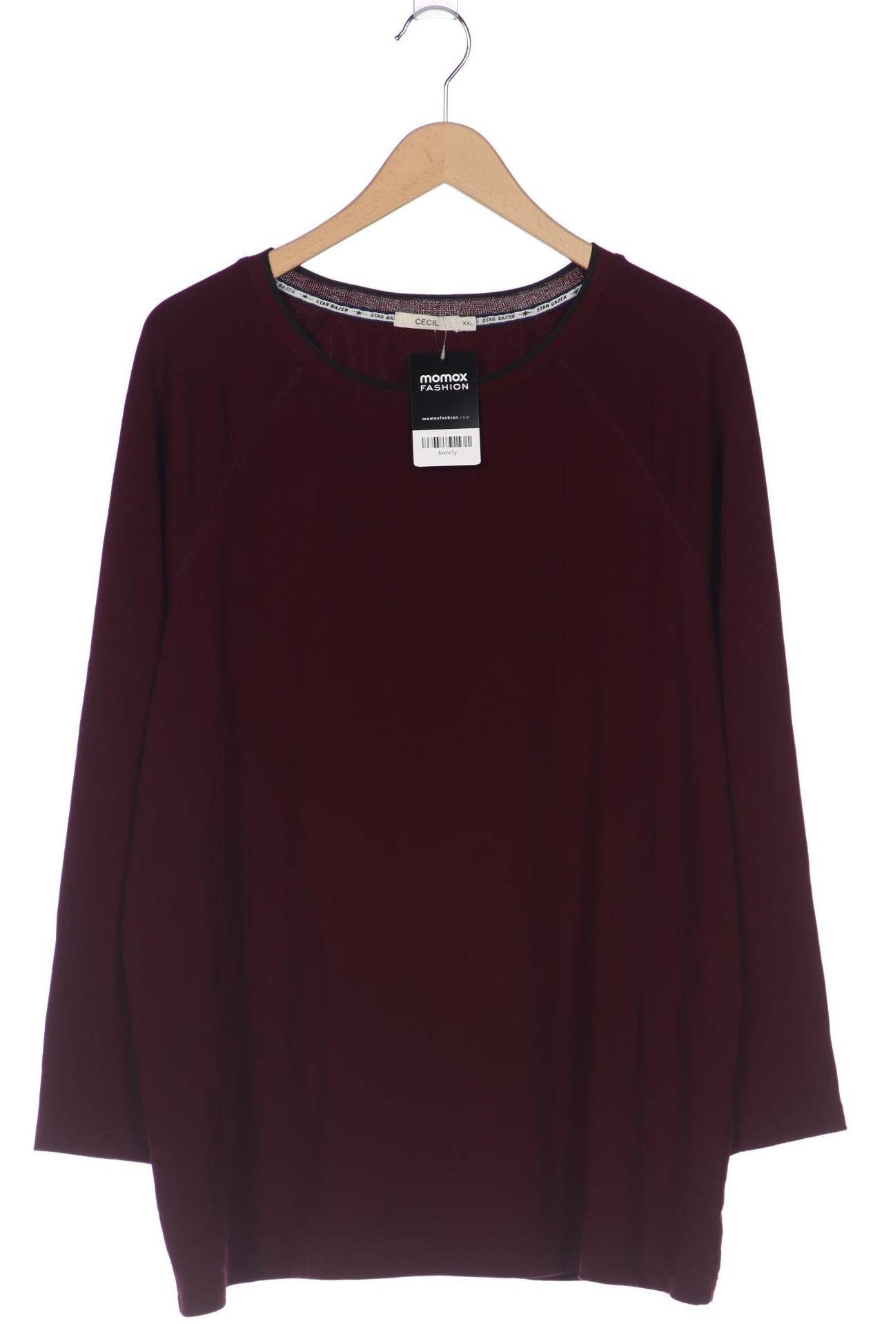 

Cecil Damen Langarmshirt, bordeaux, Gr. 46