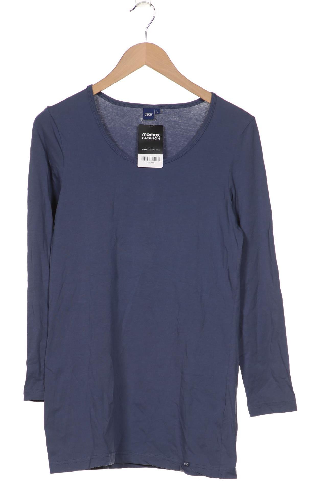 

Cecil Damen Langarmshirt, blau, Gr. 42
