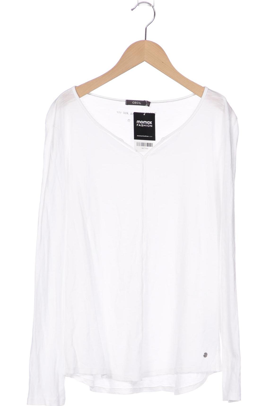

CECIL Damen Langarmshirt, weiß